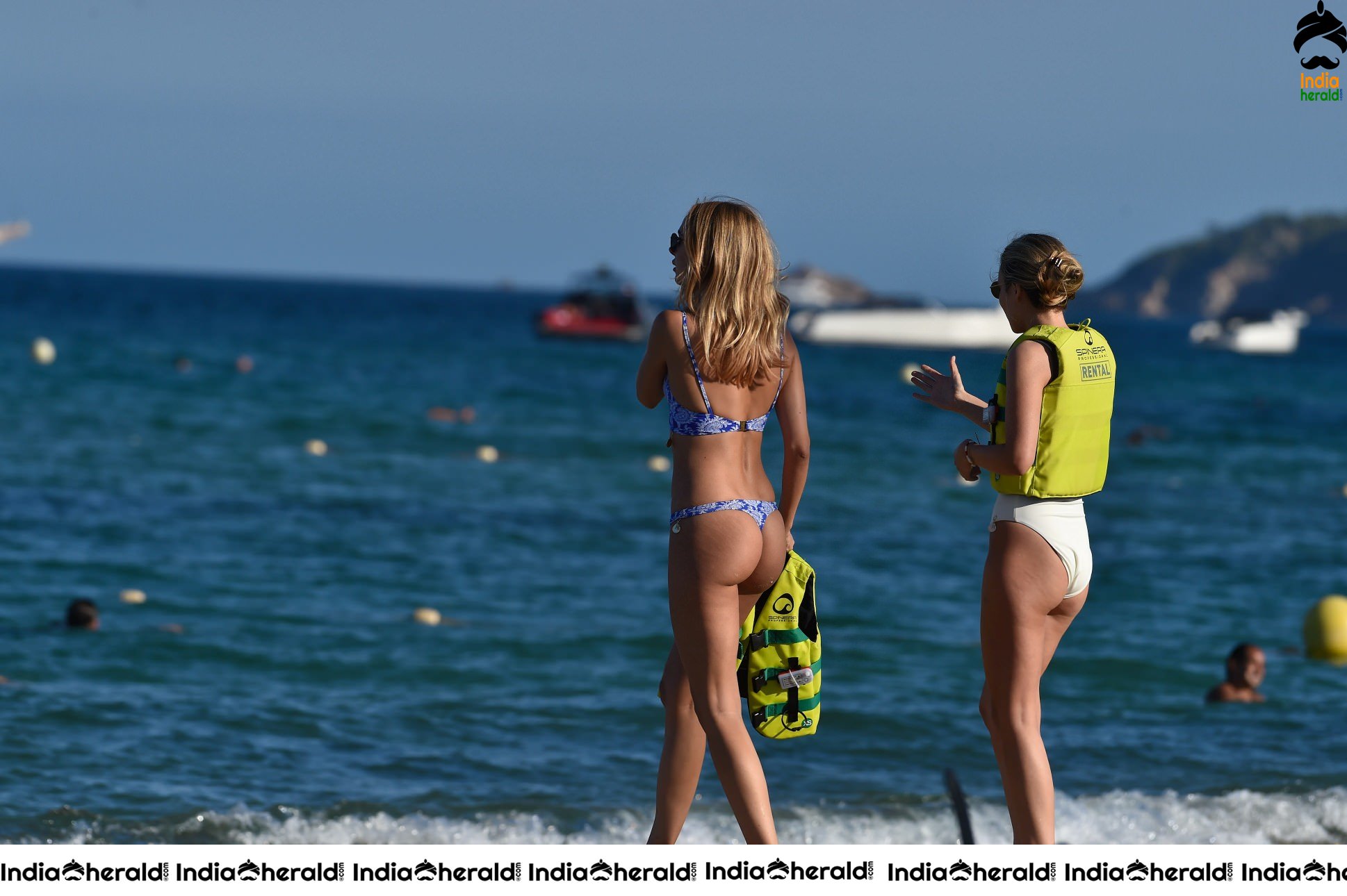 Kimberley Garner in Bikini and riding on a jet ski at St Tropez Set 2