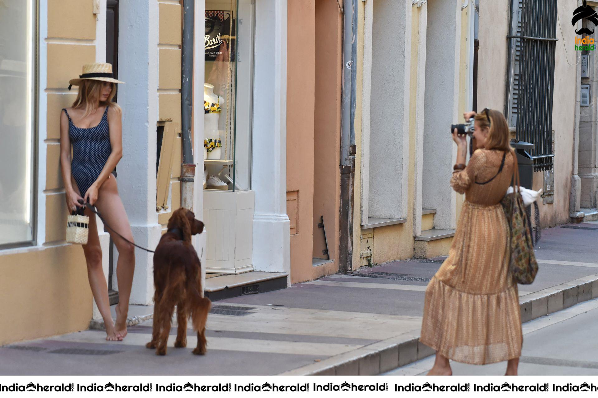 Kimberley Garner Too Hot in Swimsuit shoots on the streets of St Tropez
