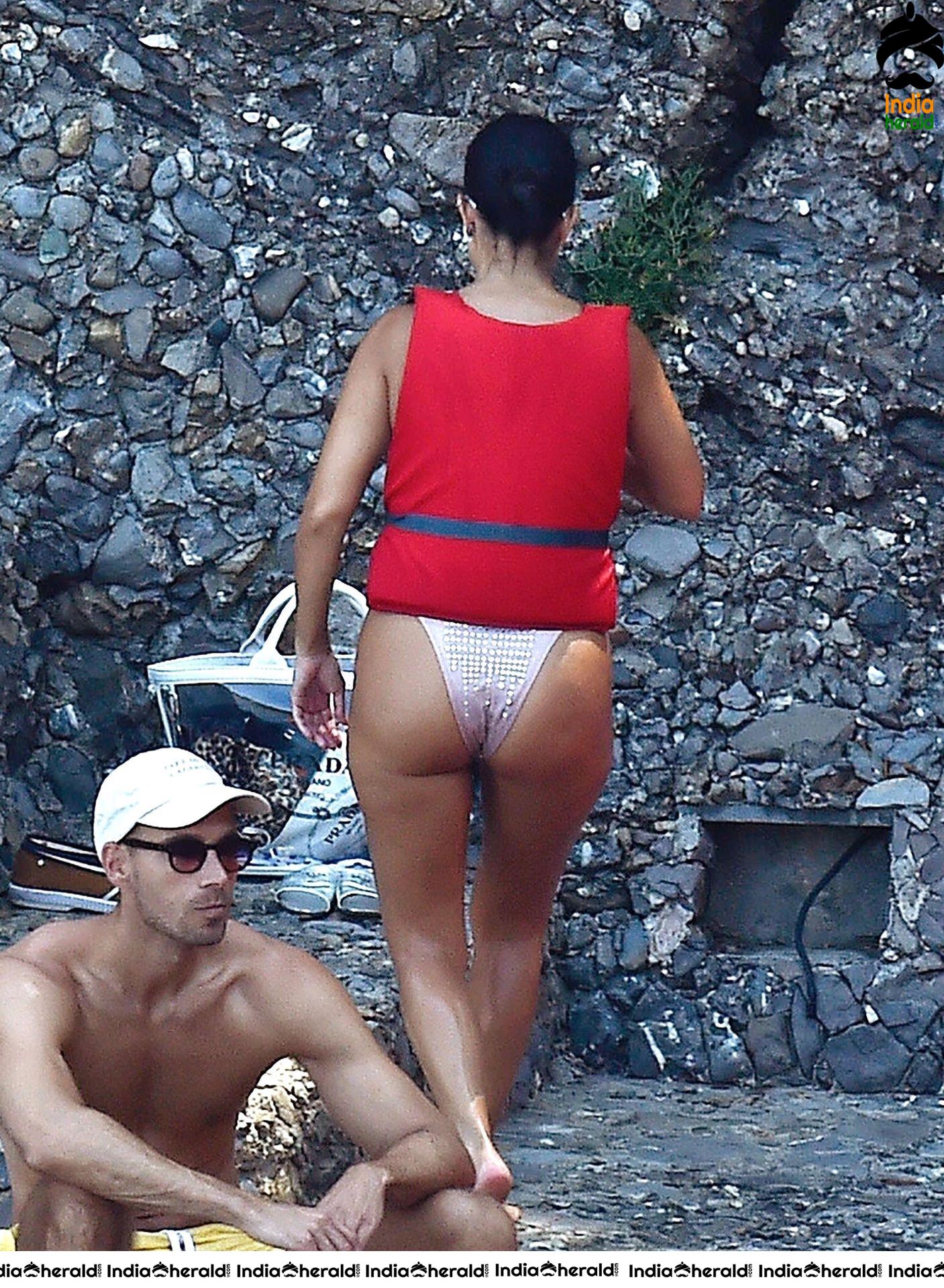 Kourtney Kardashian in Bikini on her European holiday in Portofino