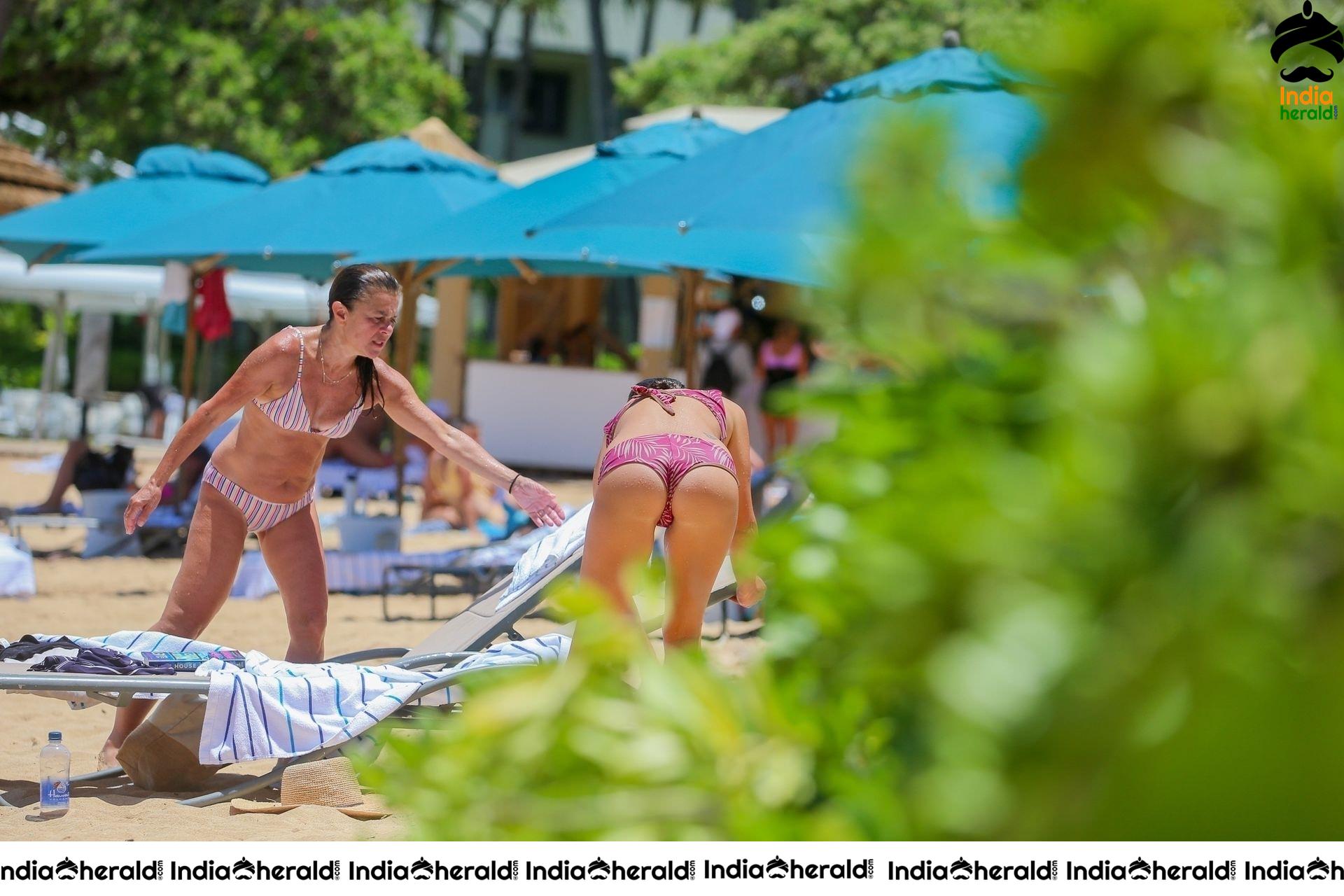 Lea Michele In Bikini At Beach In Hawaii Set 2