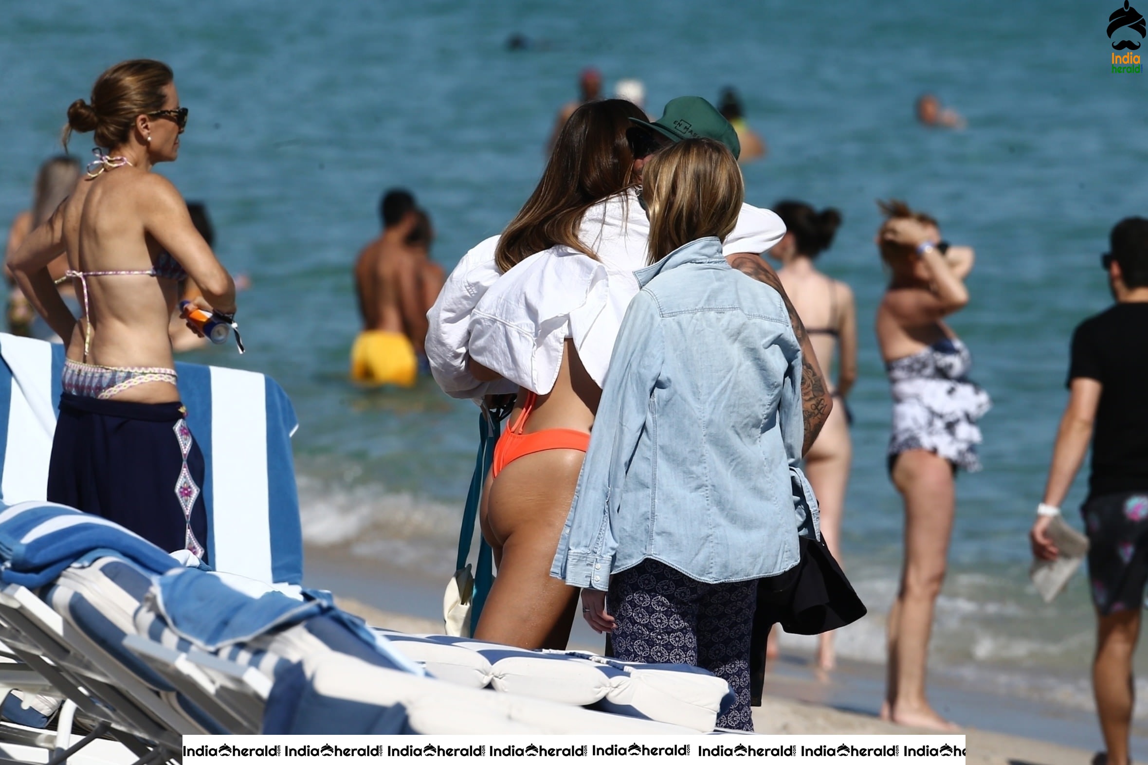 Lorena Rae in Bikini on the beach in Miami