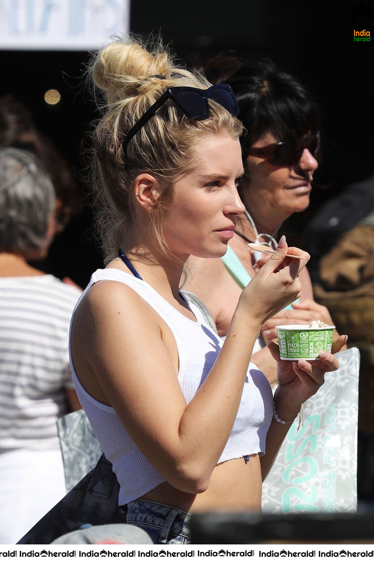 Lottie Moss in Bikini at the last day of her visit to Venice Beach