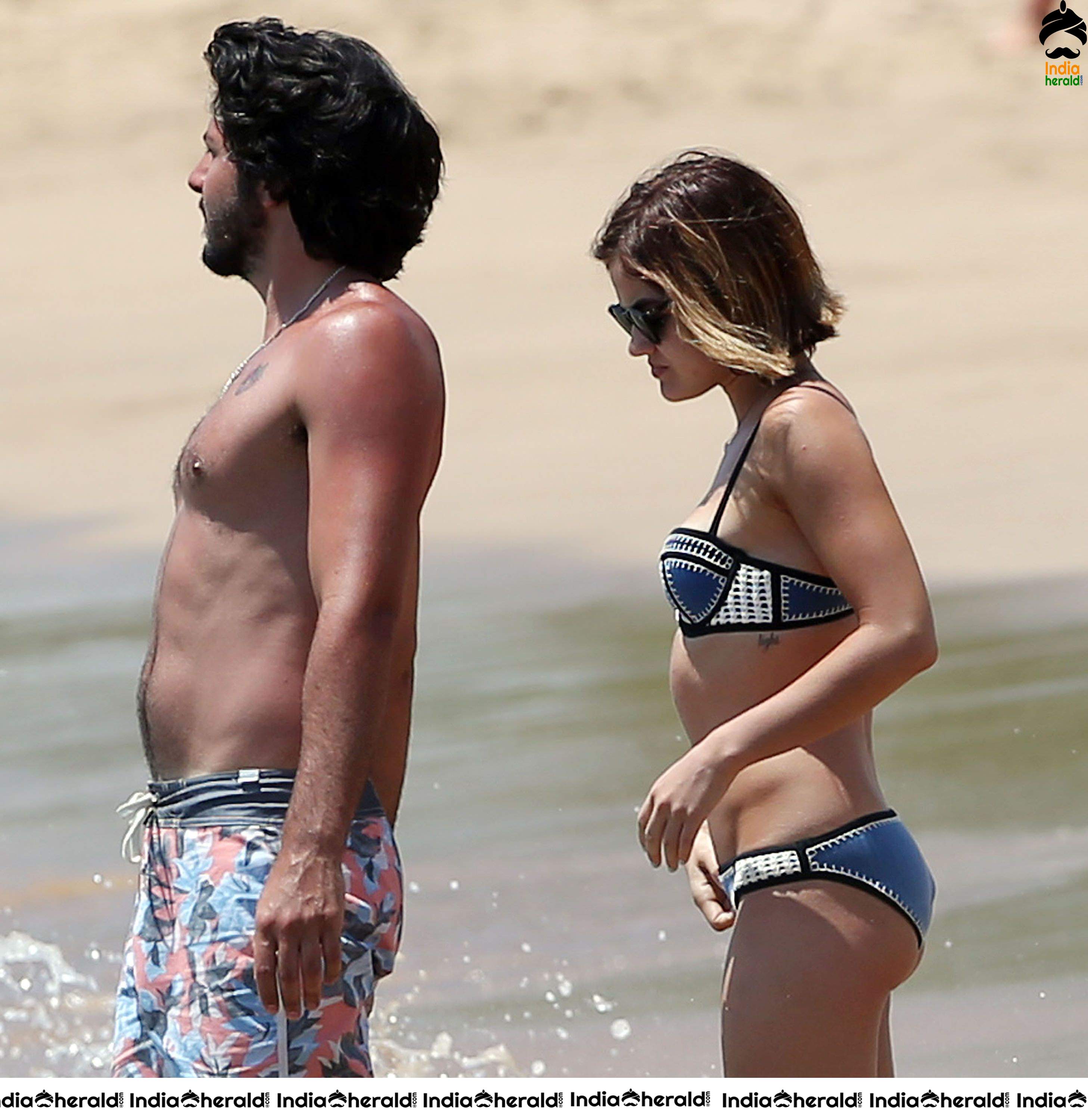 Lucy Hale Wearing a Bikini at a Beach in Hawaii Set 2