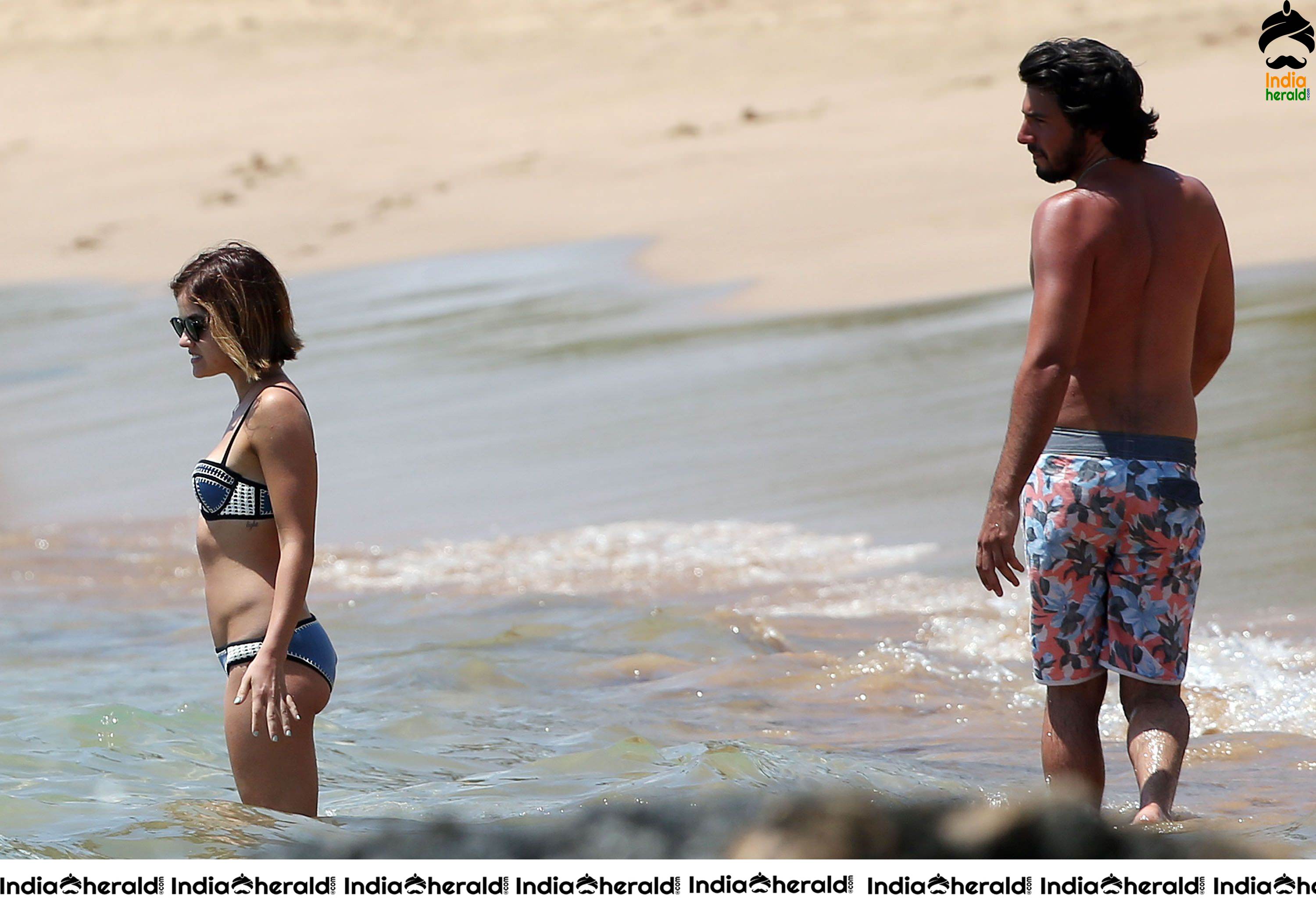 Lucy Hale Wearing a Bikini at a Beach in Hawaii Set 2