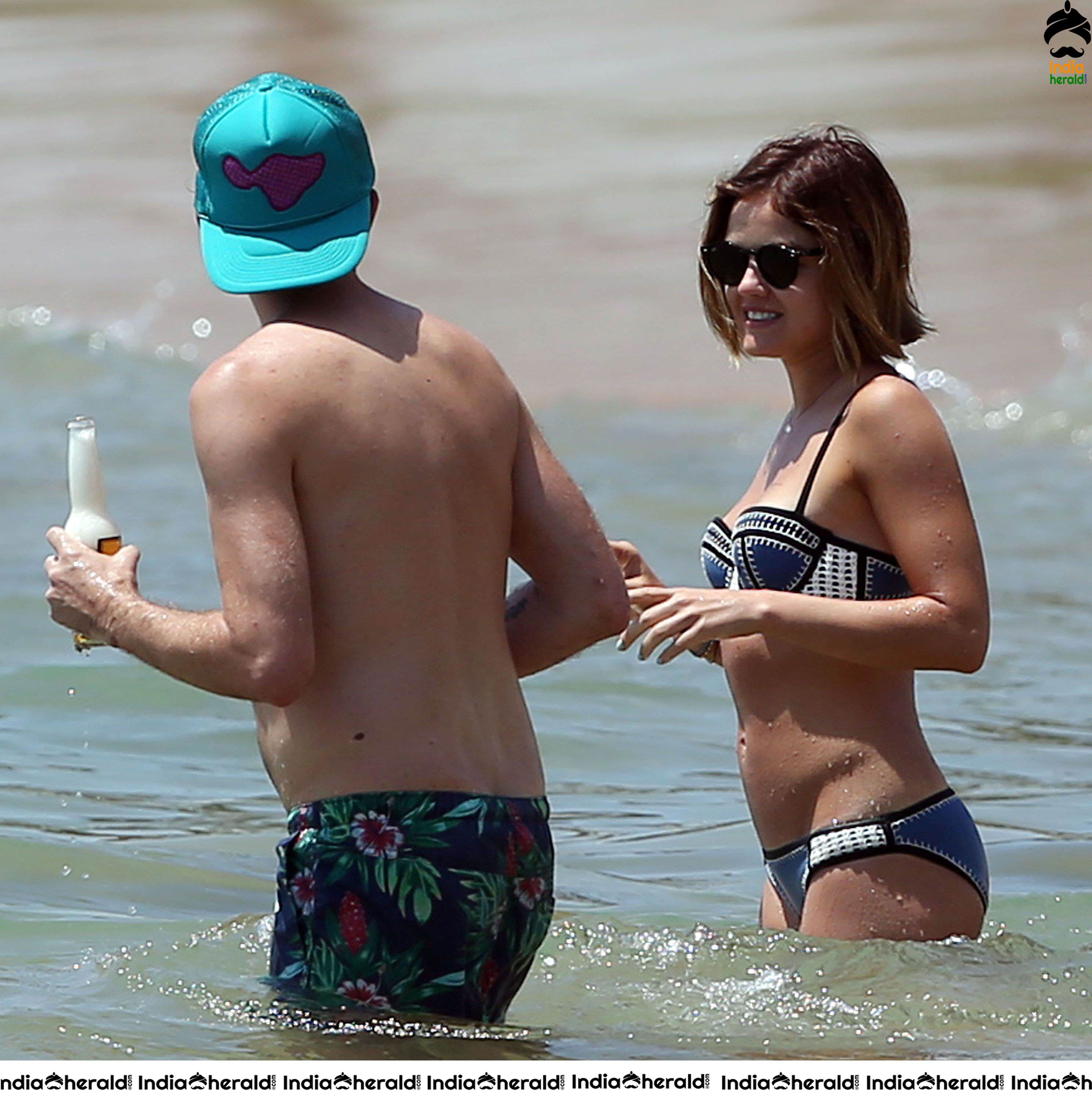 Lucy Hale Wearing a Bikini at a Beach in Hawaii Set 2