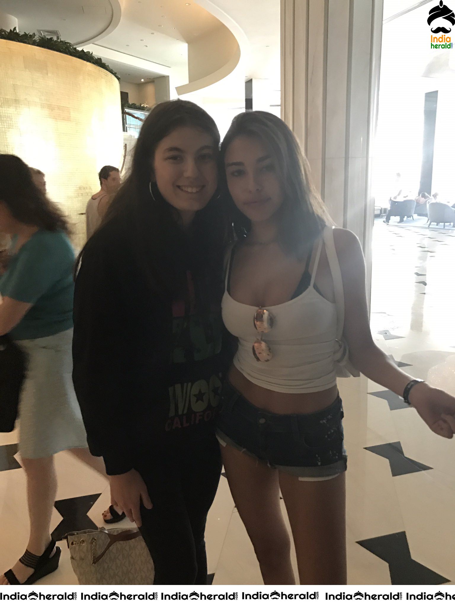 Madison Beer Clicked in Bikini by fans in Miami Set 1