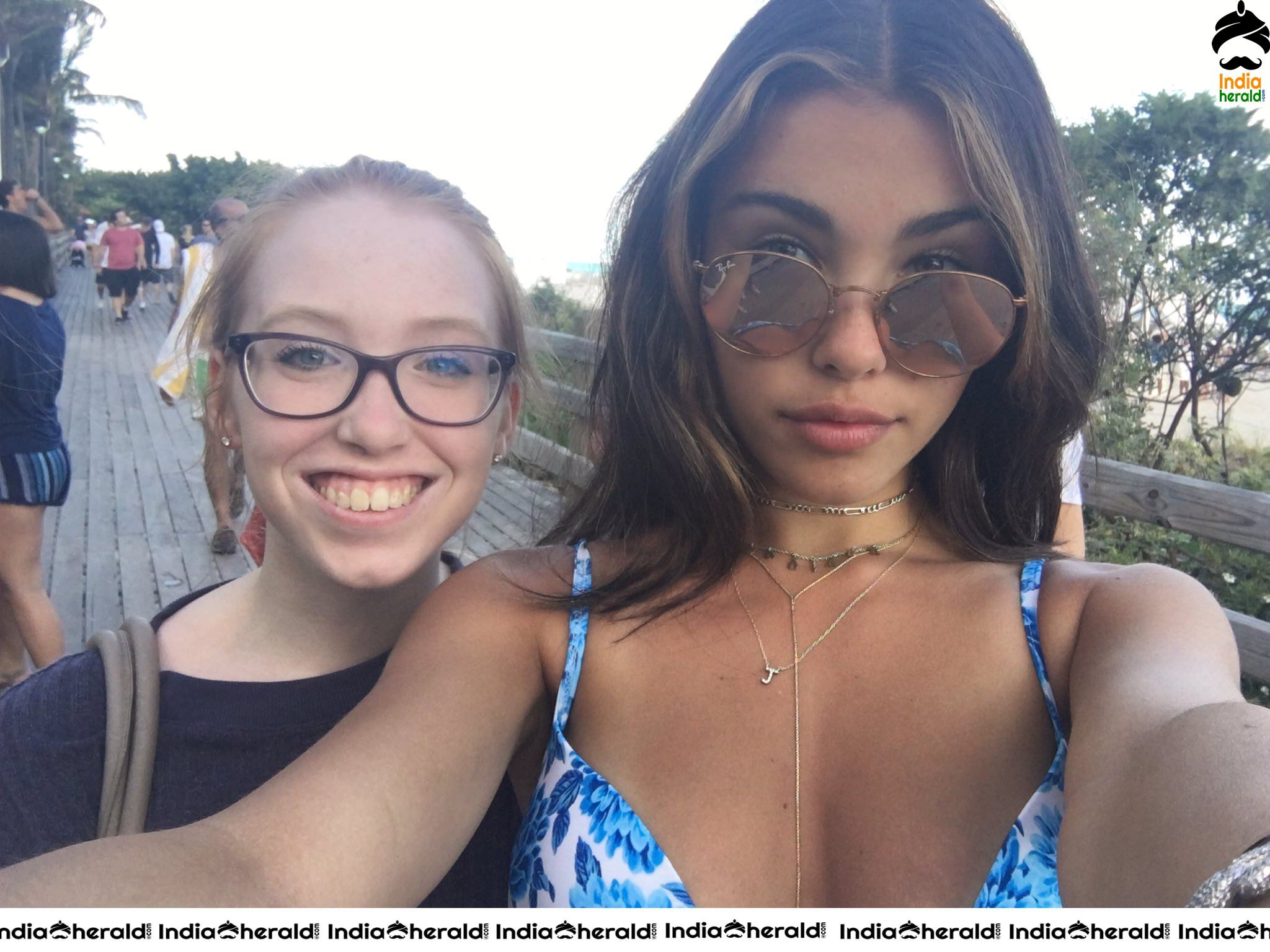 Madison Beer Clicked in Bikini by fans in Miami Set 2