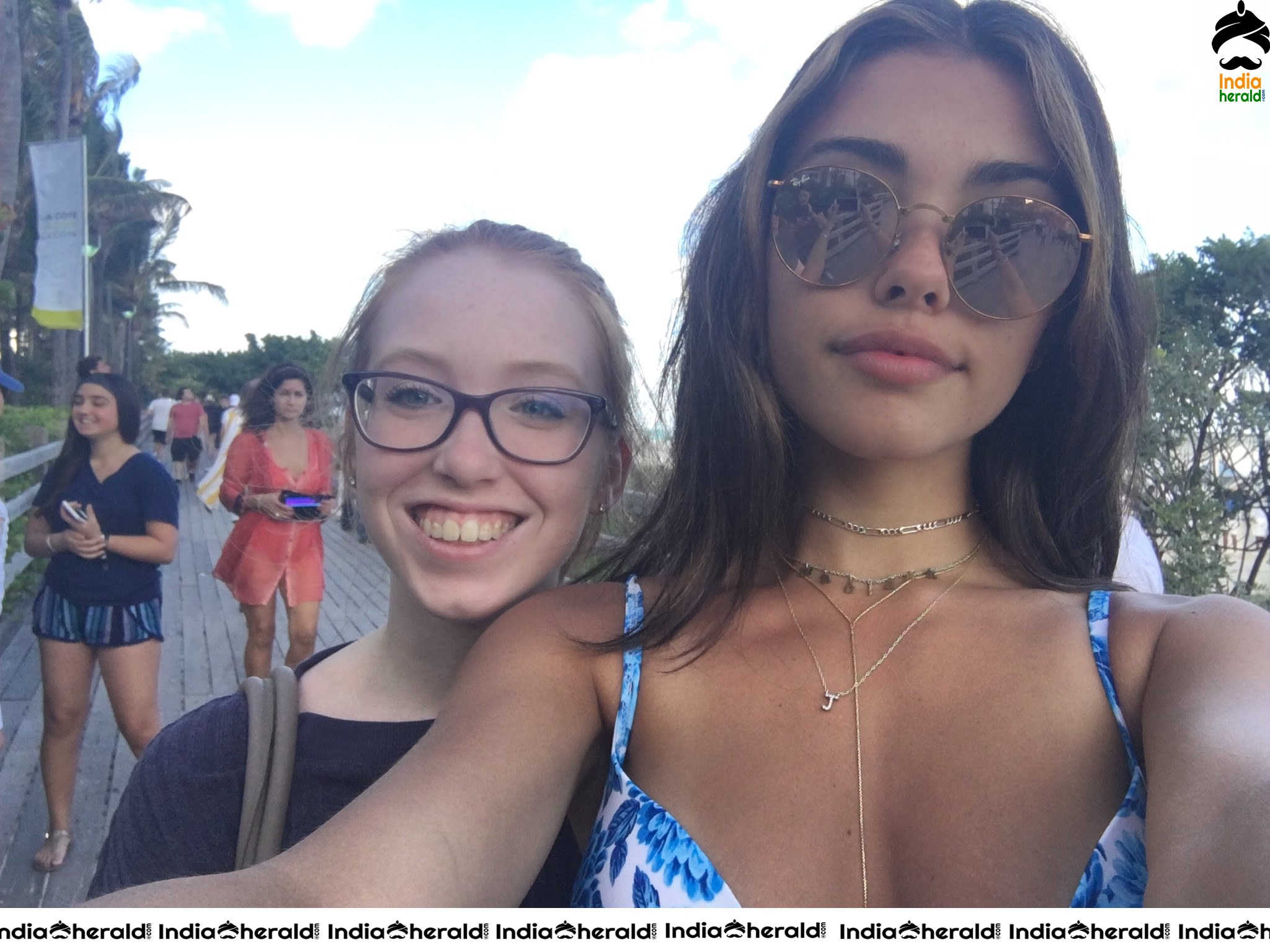 Madison Beer Clicked in Bikini by fans in Miami Set 2