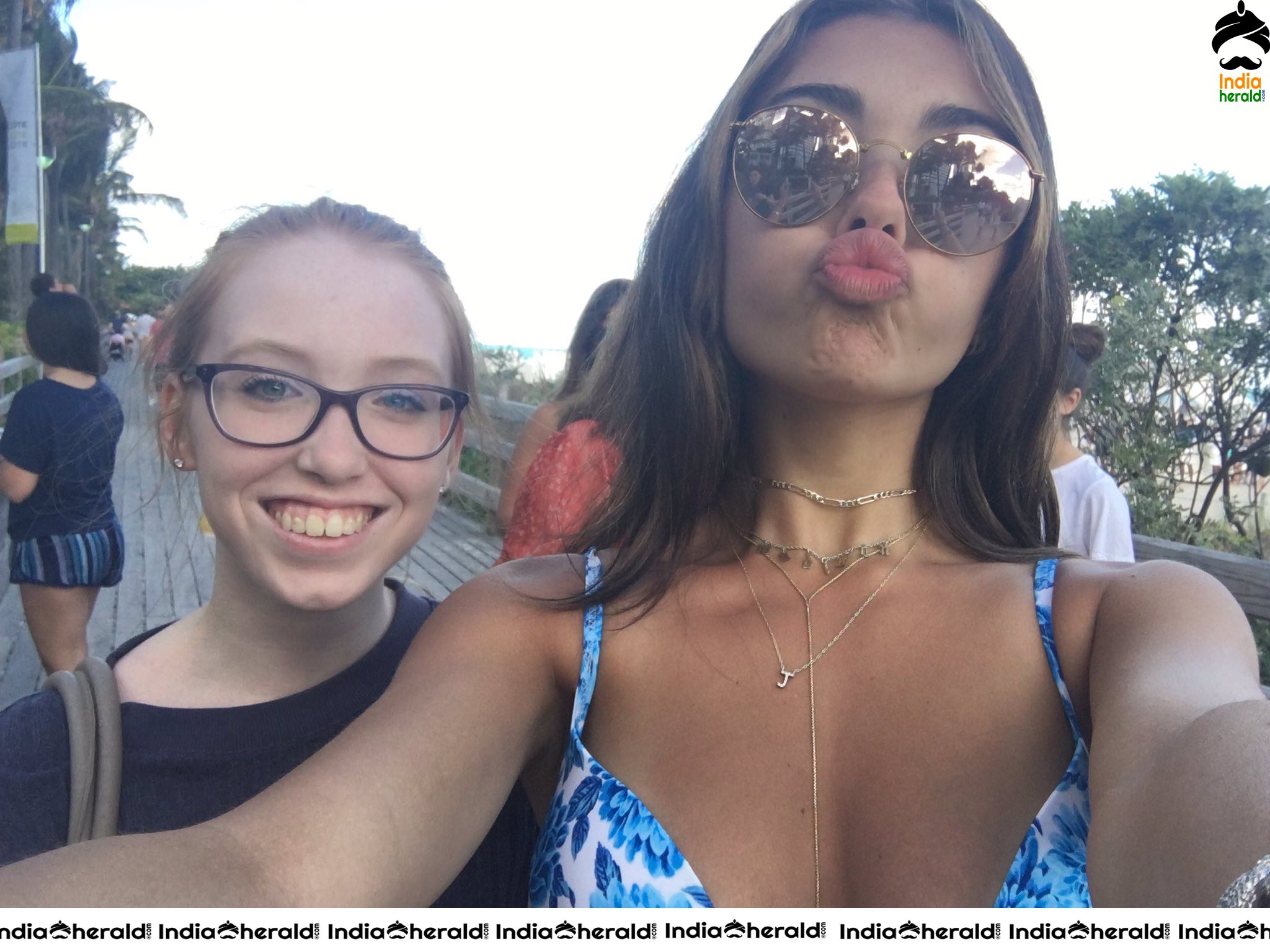 Madison Beer Clicked in Bikini by fans in Miami Set 2