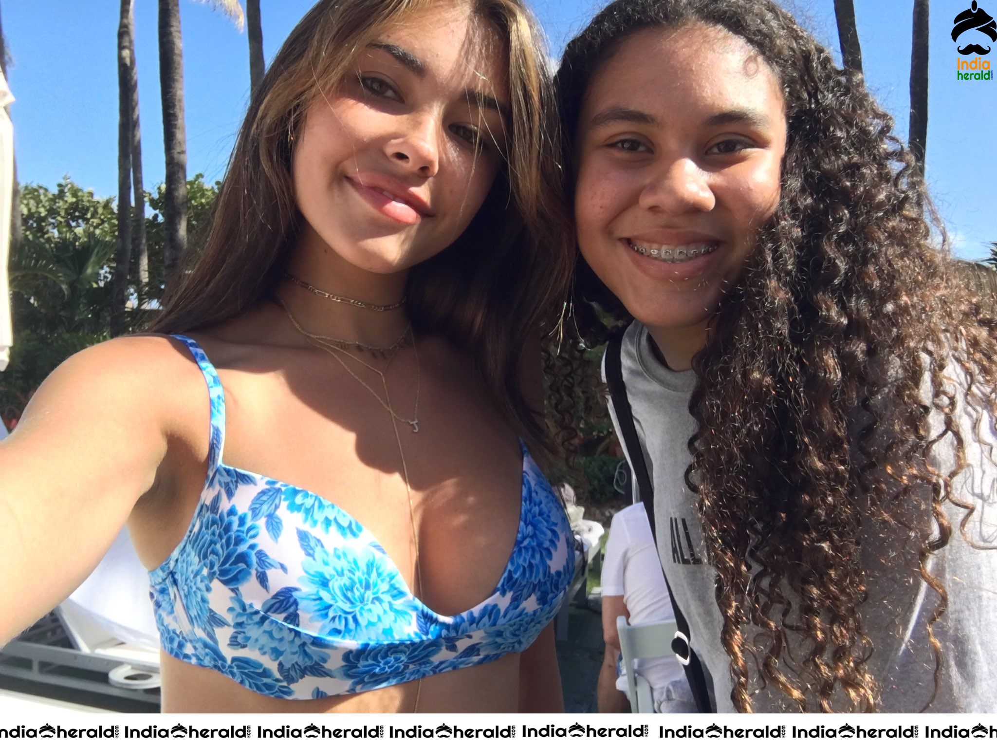 Madison Beer Clicked in Bikini by fans in Miami Set 2