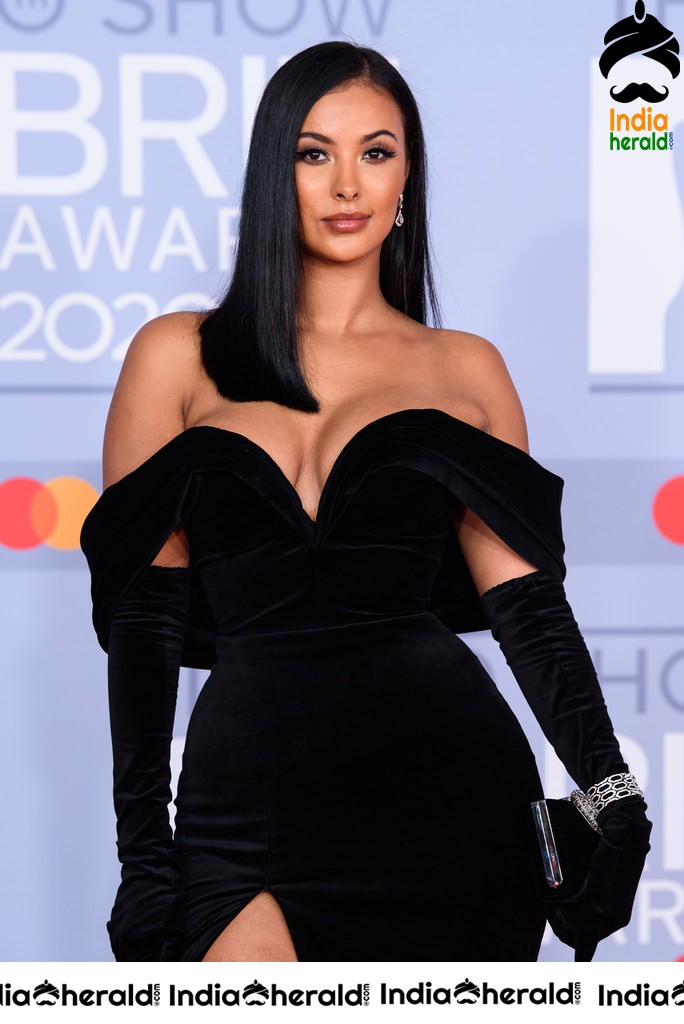 Maya Jama at The BRIT Awards 2020 in London