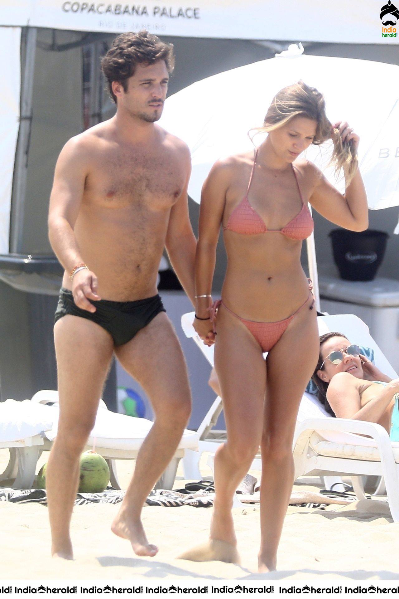 Mayte Rodriguez With Boyfriend in Bikini at Copacabana Beach Set 2