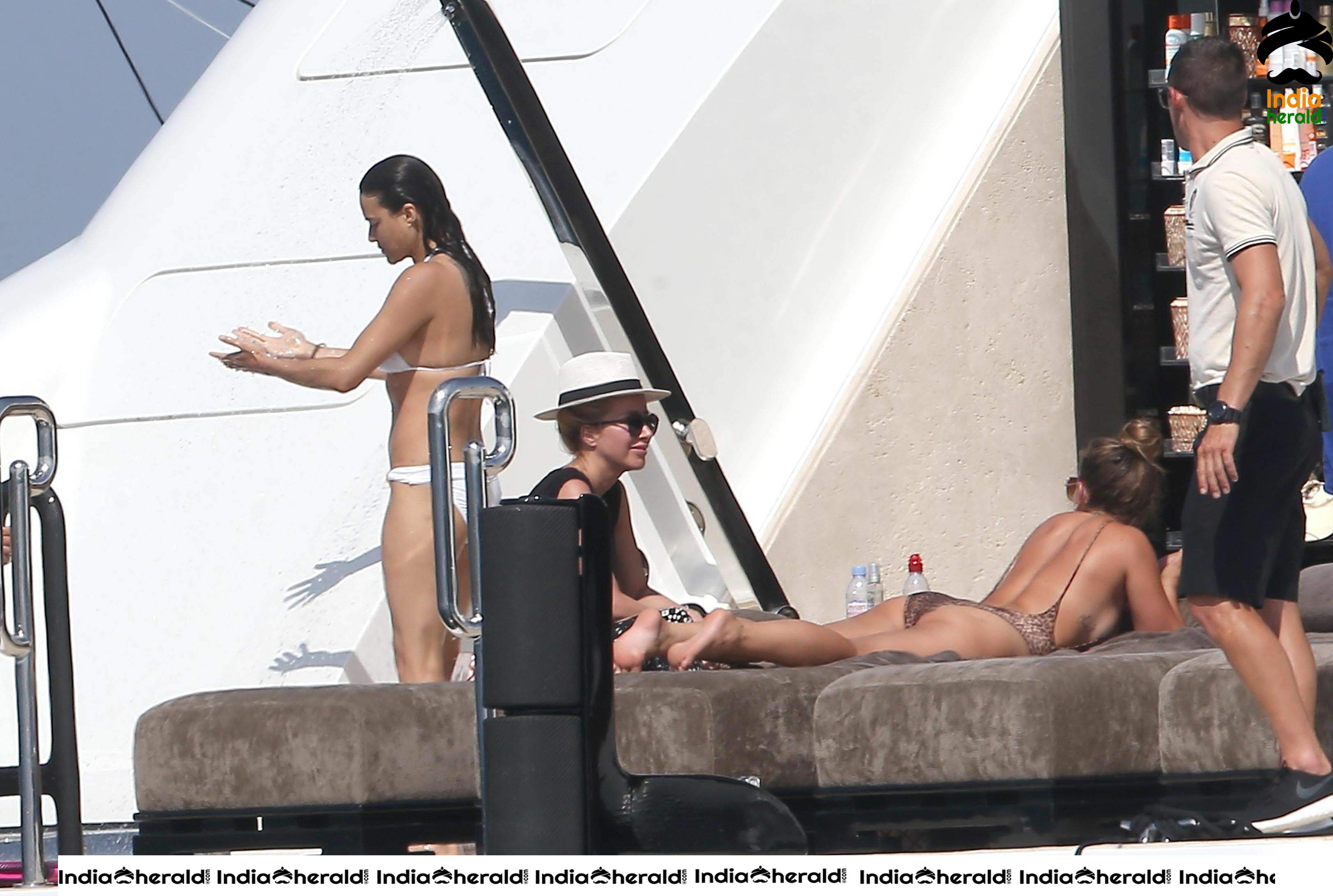 Michelle Rodriguez in a White Bikini at St Tropez Set 1