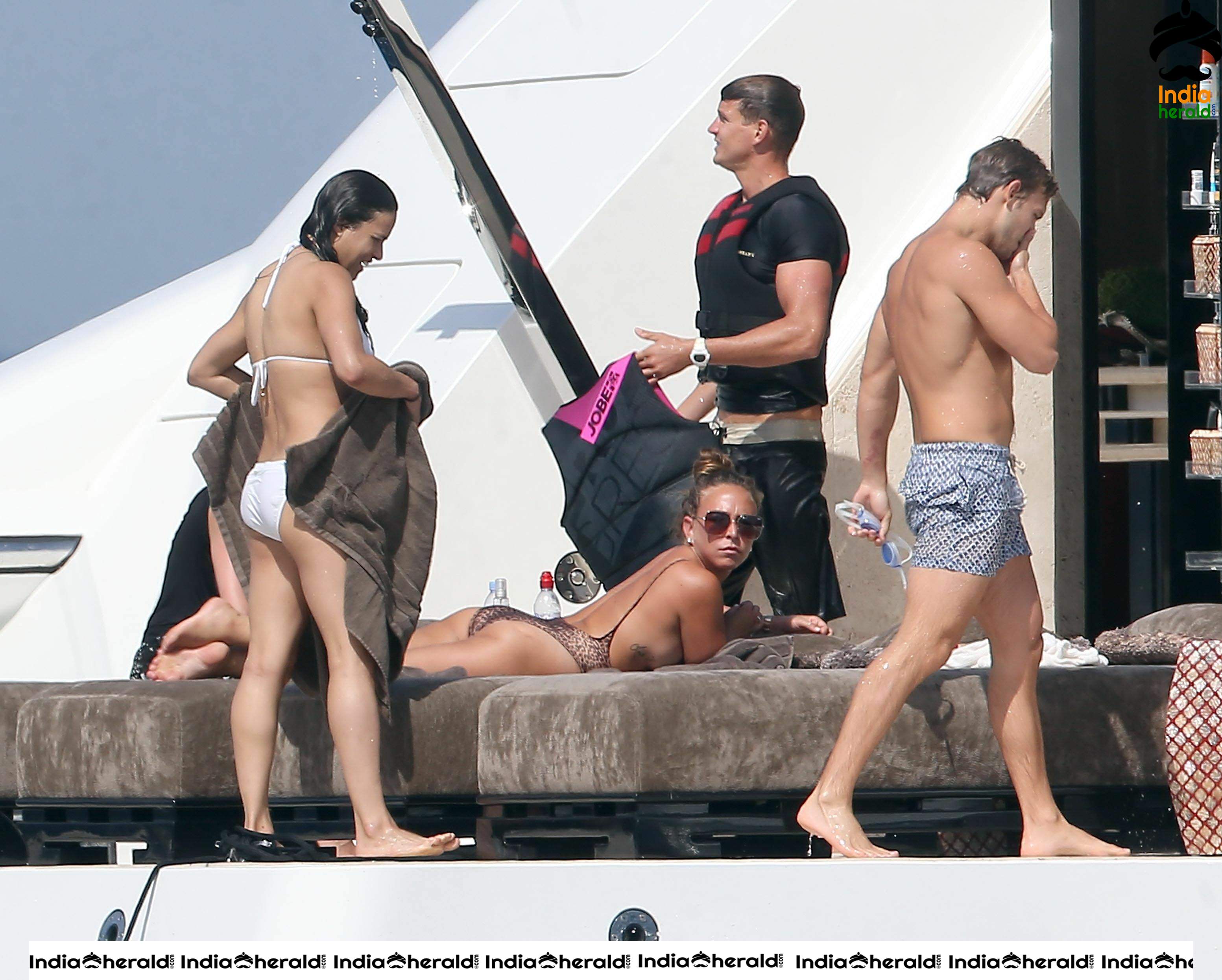 Michelle Rodriguez in a White Bikini at St Tropez Set 2