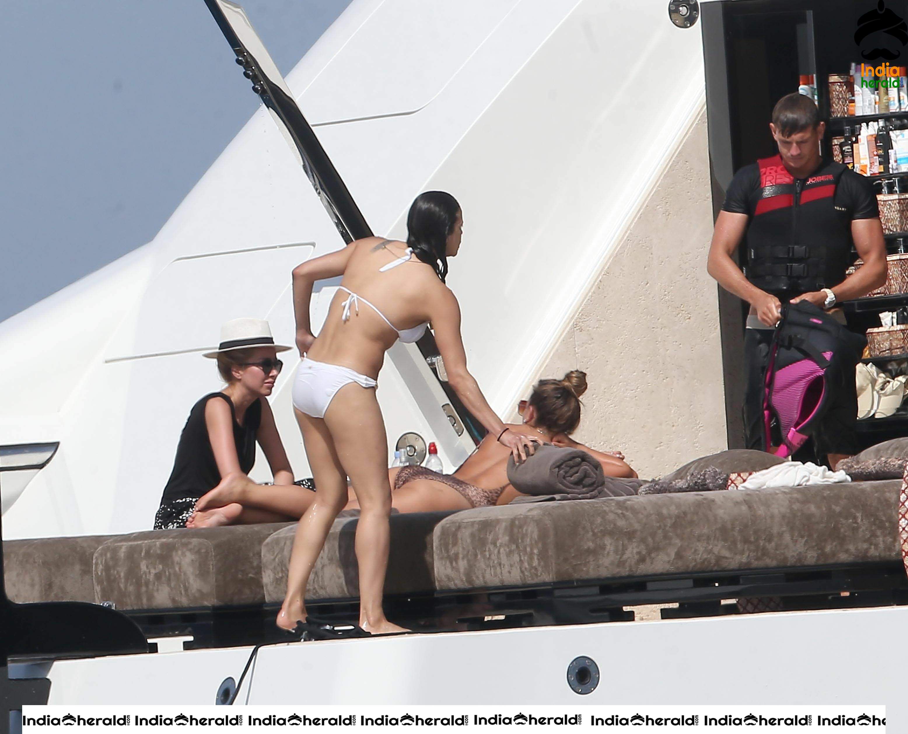 Michelle Rodriguez in a White Bikini at St Tropez Set 2