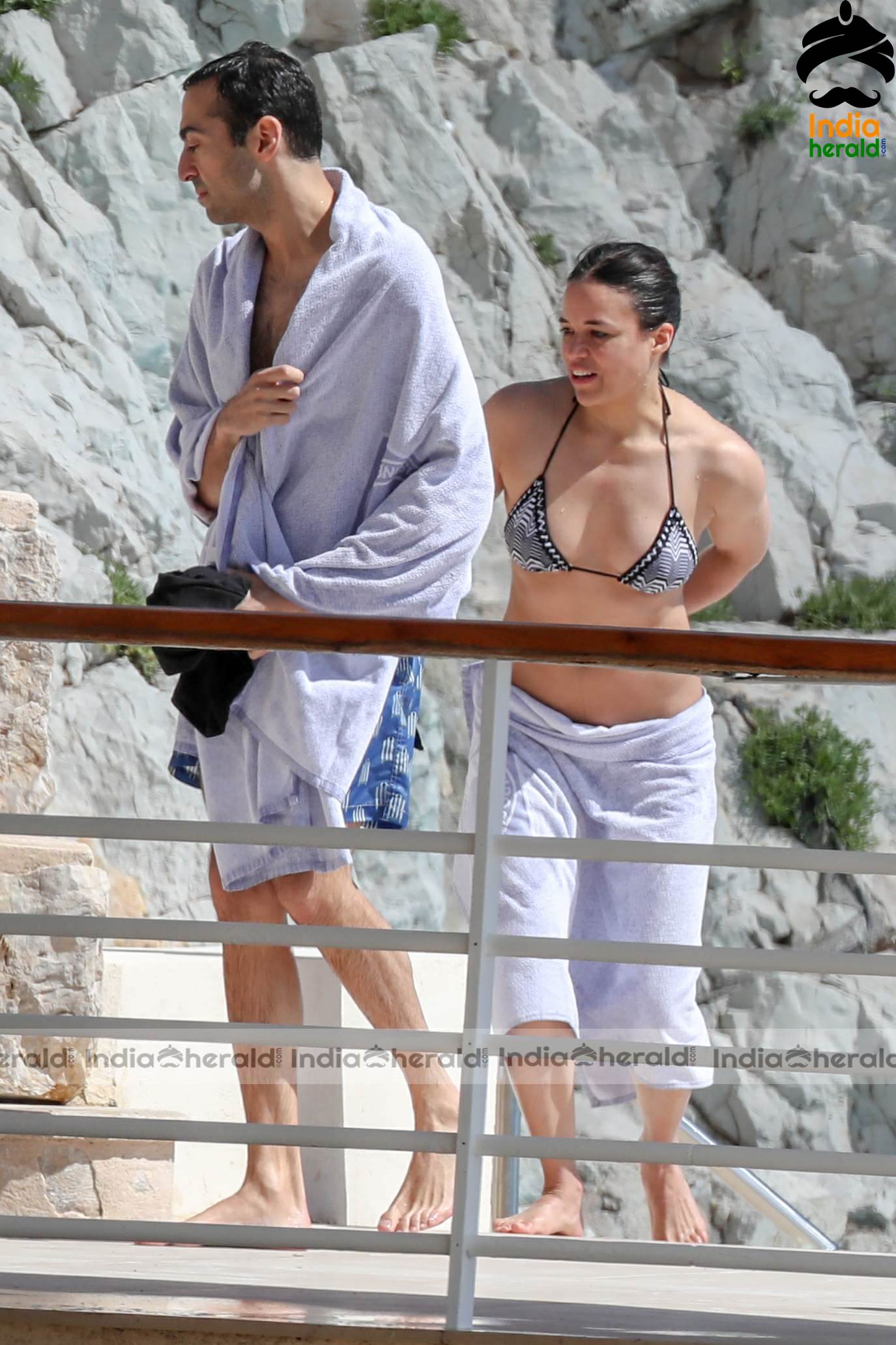 Michelle Rodriguez Spotted In A Bikini At Eden Roc Hotel in Antibes Set 1