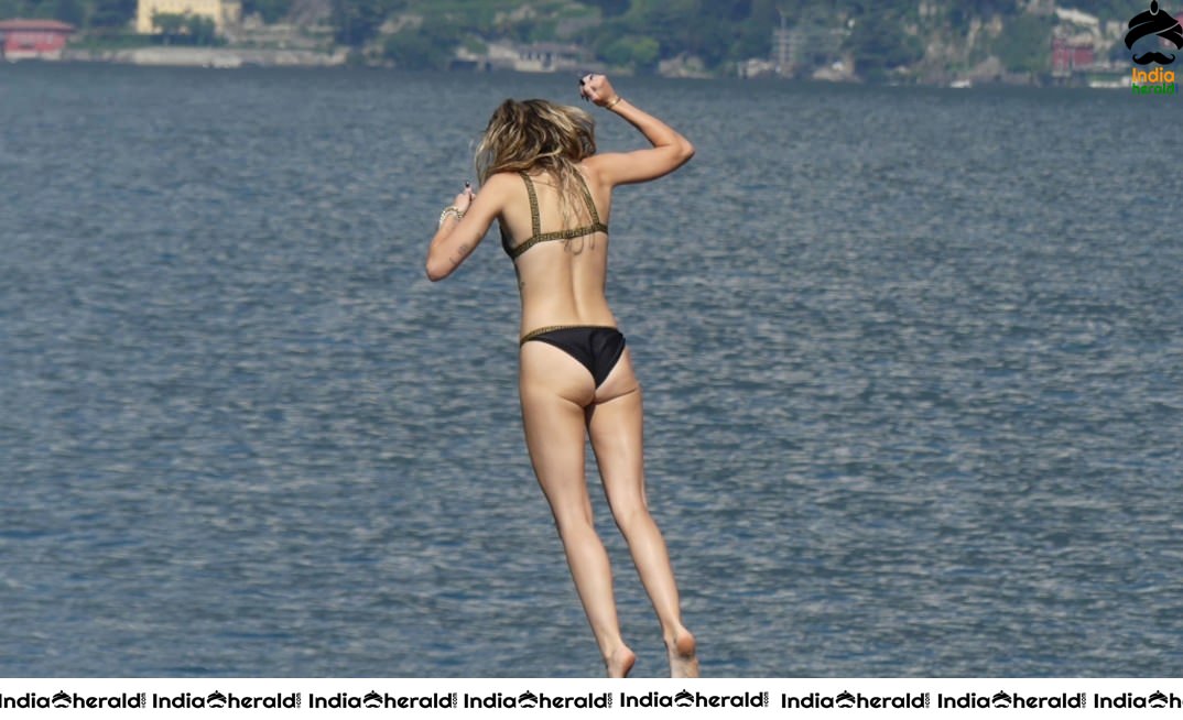 Miley Cyrus in a Bikini and Making Out With Kaitlynn Carter in Lake Como Set 2