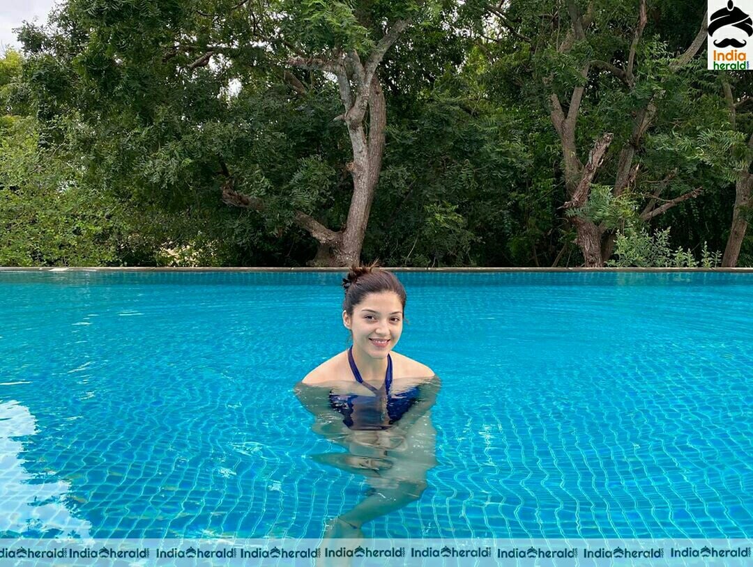 Milky White Babes Mehreen and Tamannaah Exposing Hotness In Bikini