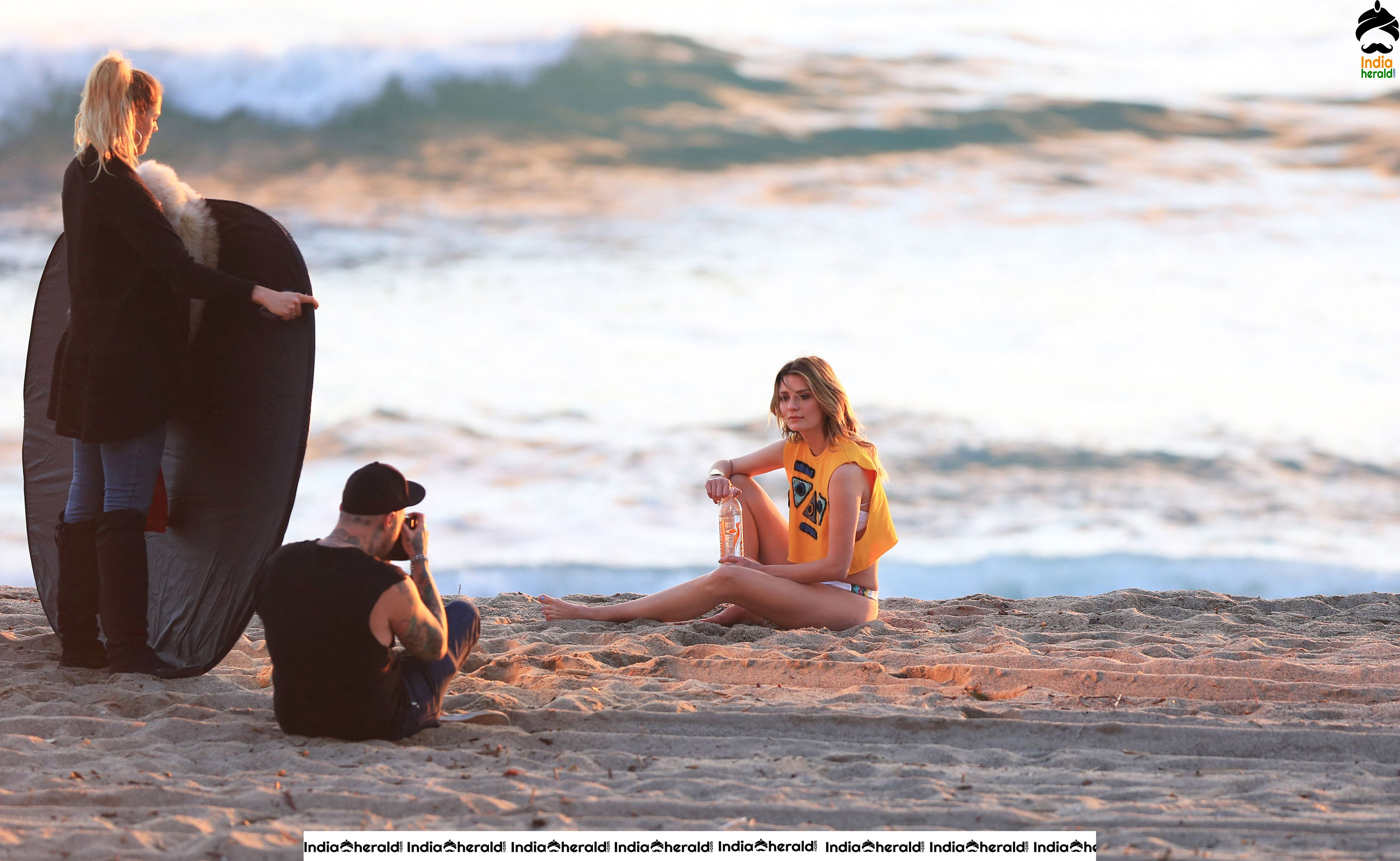 Mischa Barton Bikini Photoshoot for 138 Water in Huntington Beach Set 1