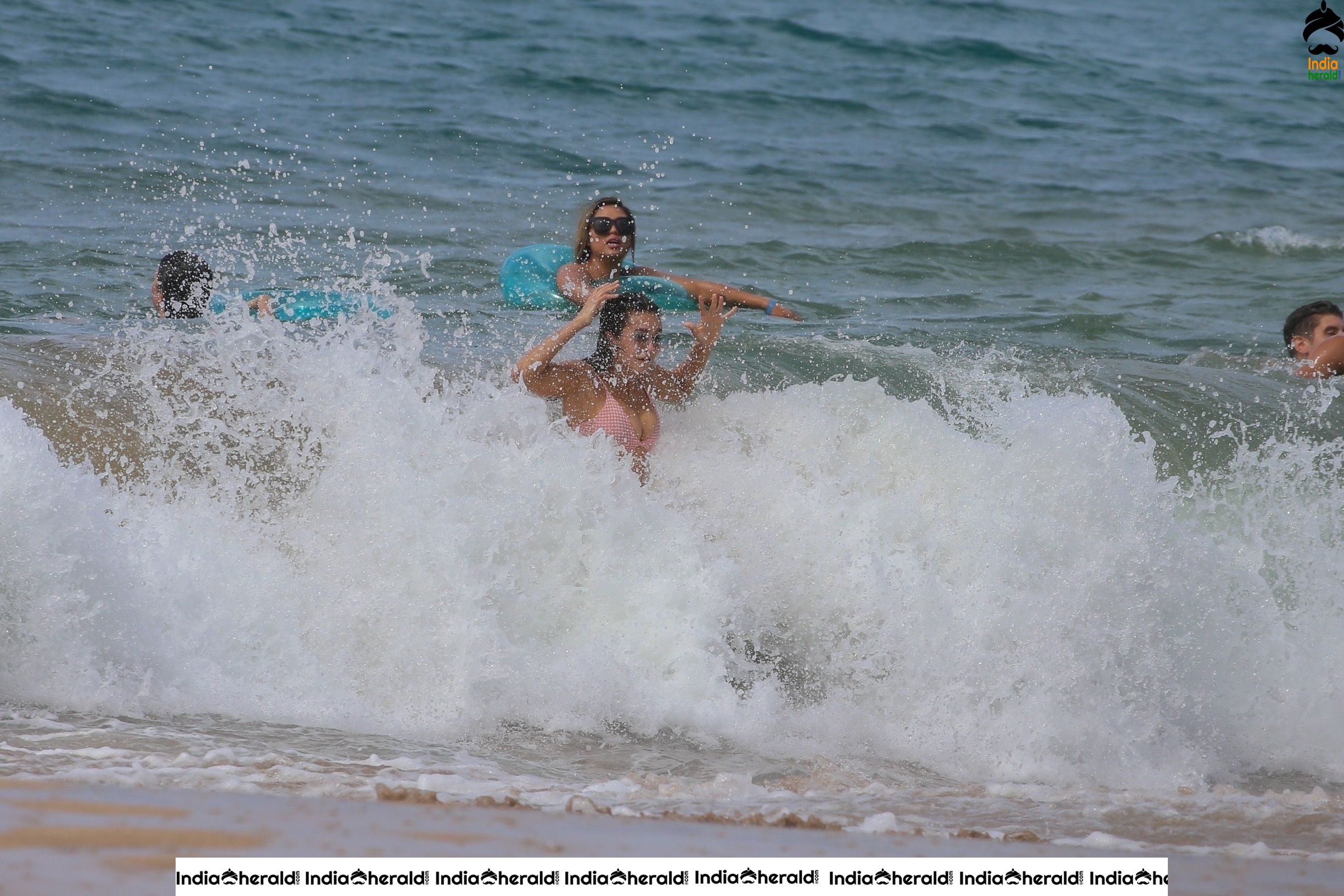 Nina Dobrev Exposing in Bikini and enjoying with Boyfriend Grant Mellon in beach Set 2