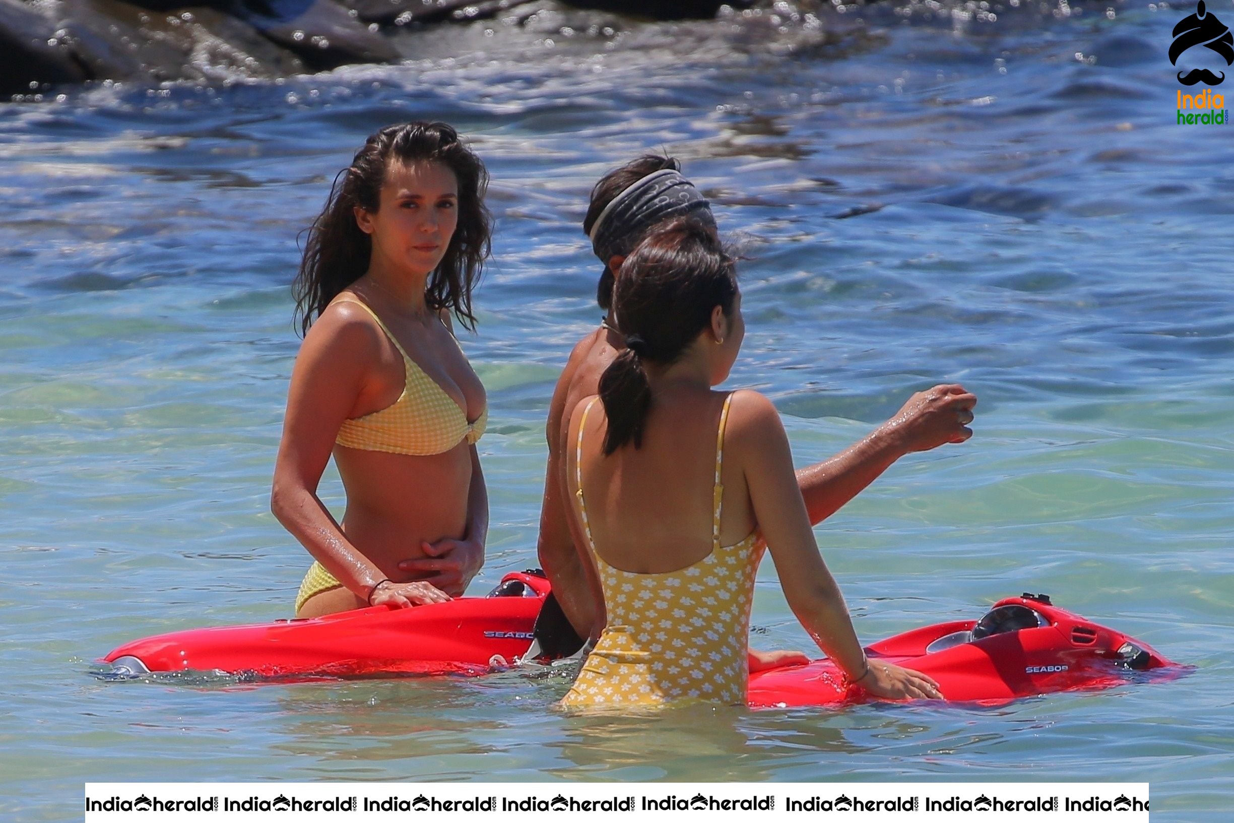 Nina Dobrev Hot Photos in a bikini at the beach in Maui Set 2