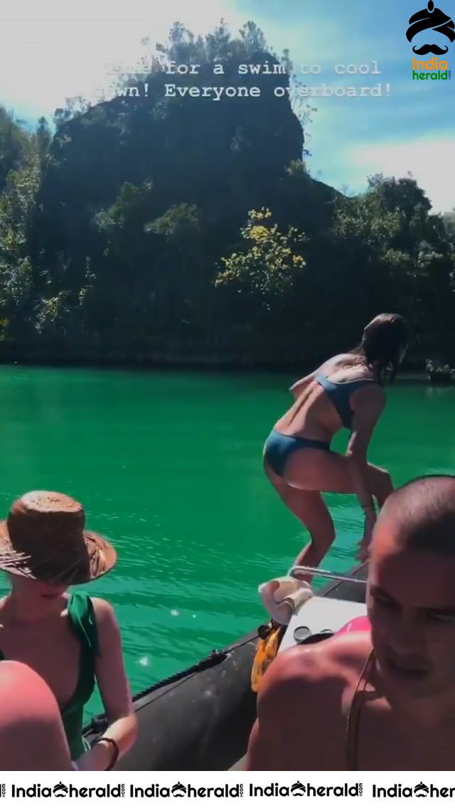 Nina Dobrev In Bikini And She Is All Fancy With Her Dainty Little Back Dive