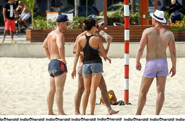 Nina Dobrev Wearing a Bikini at a Beach in Brazil Set 1