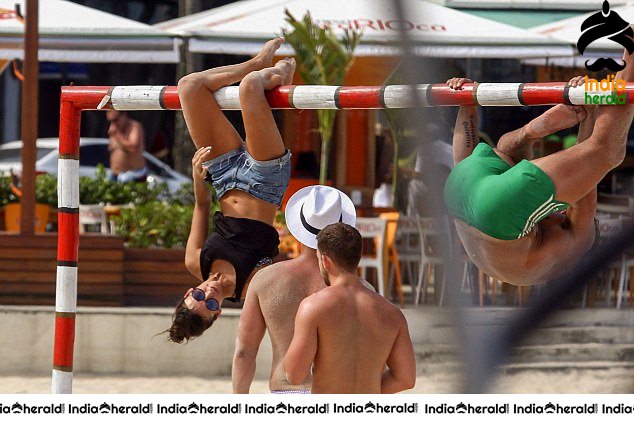 Nina Dobrev Wearing a Bikini at a Beach in Brazil Set 1