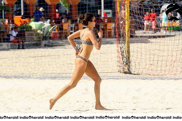 Nina Dobrev Wearing a Bikini at a Beach in Brazil Set 1