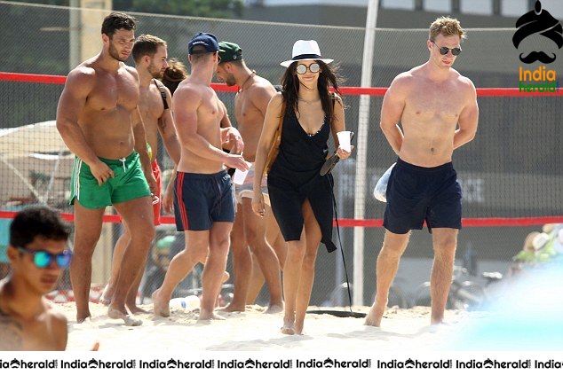 Nina Dobrev Wearing a Bikini at a Beach in Brazil Set 2