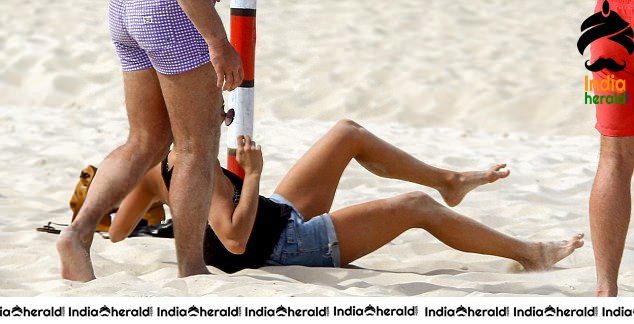 Nina Dobrev Wearing a Bikini at a Beach in Brazil Set 2