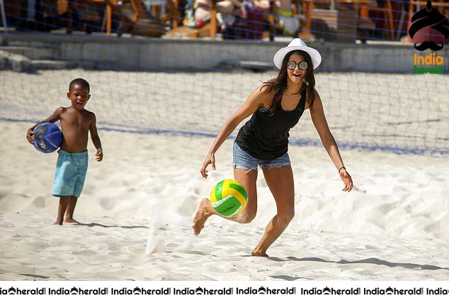 Nina Dobrev Wearing a Bikini at a Beach in Brazil Set 2