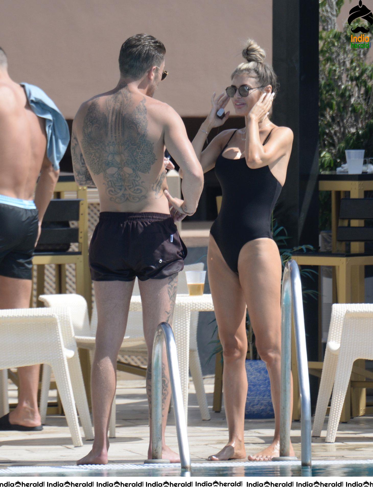 Olivia Attwood in Bikini hits the pool in Marbella Set 2