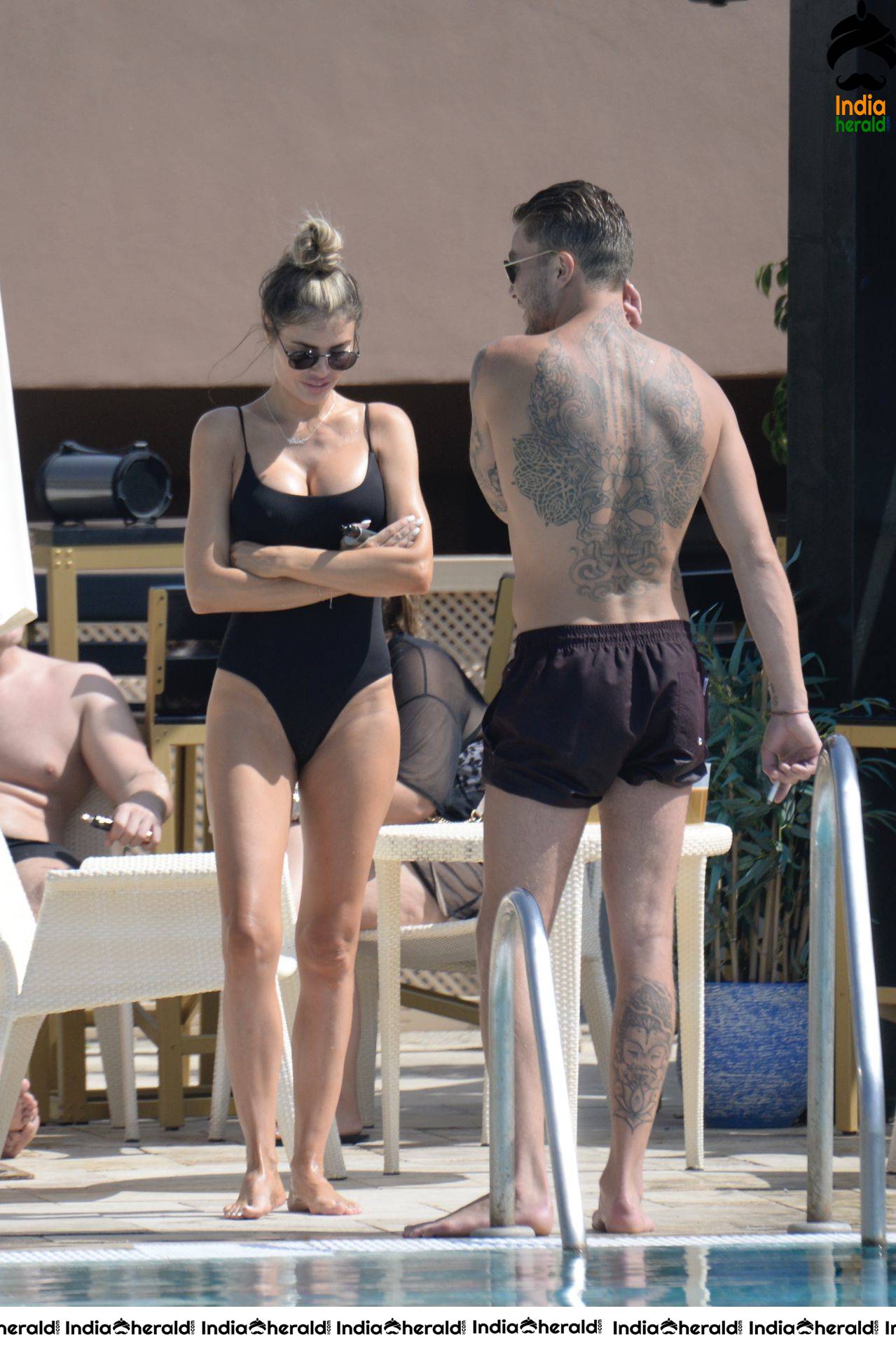 Olivia Attwood in Bikini hits the pool in Marbella Set 2