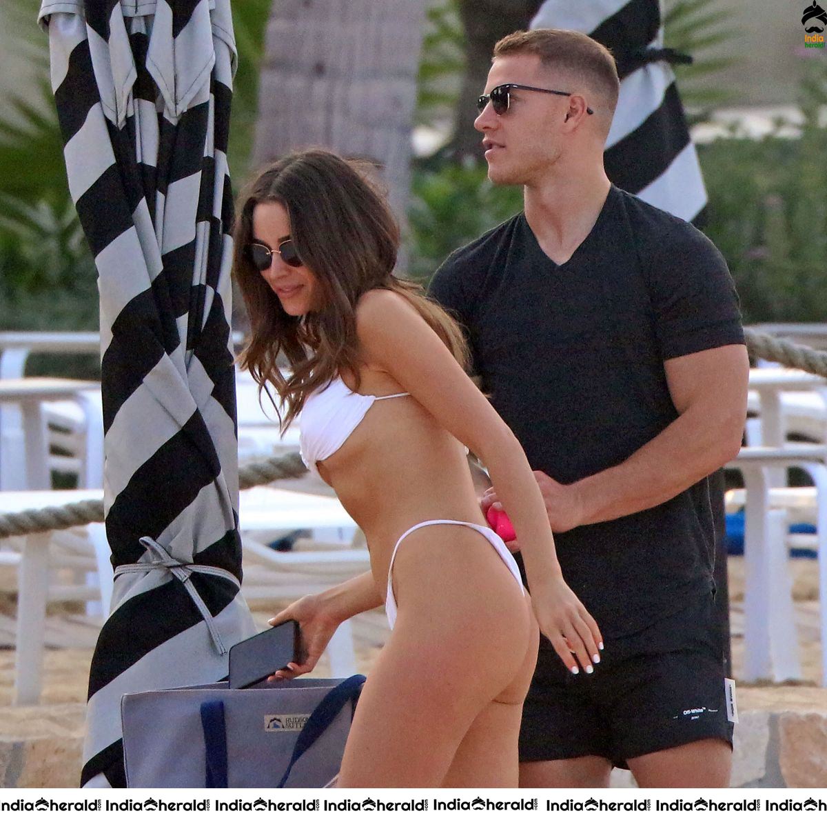 Olivia Culpo in White Bikini At a Beach in Mexico