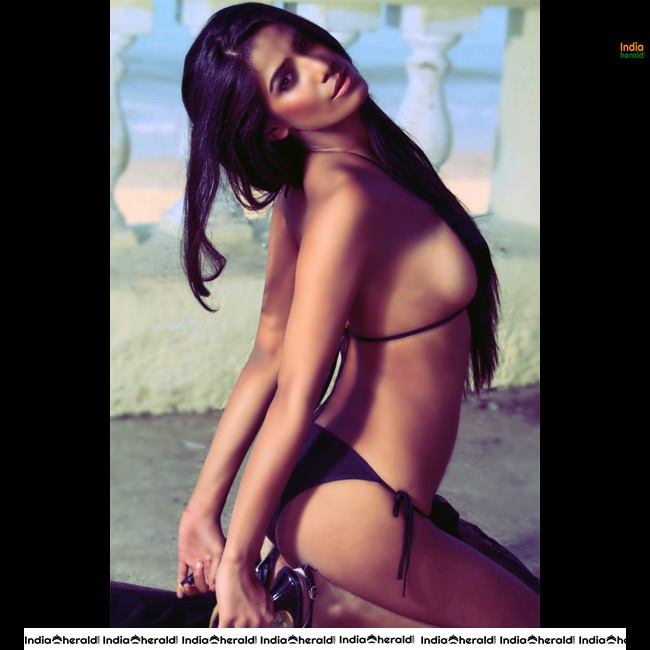 Poonam Pandey Hottest Exposing Bikini Photos Set 2