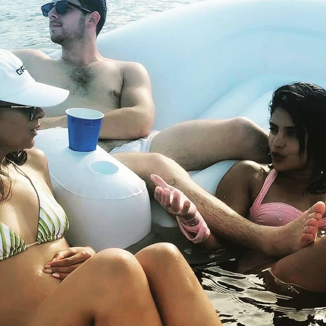 Priyanka Chopra Hot Bikini Show In Beach