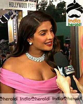 Priyanka chopra Hot In Pink Dress Stills