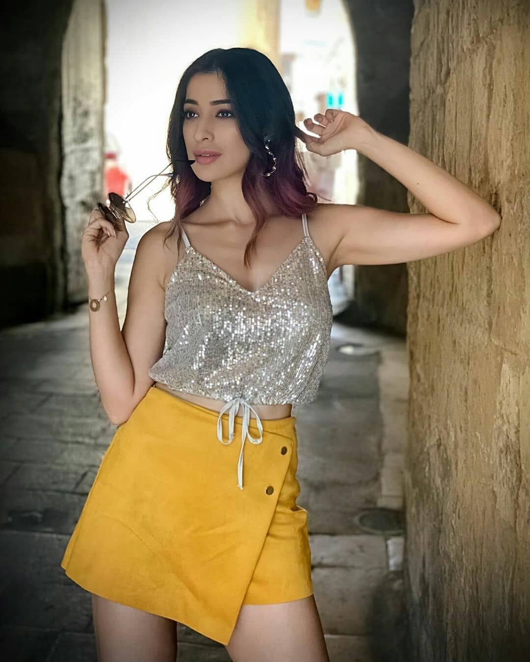 Raai Laxmi Spicy Hot In Red Bikini