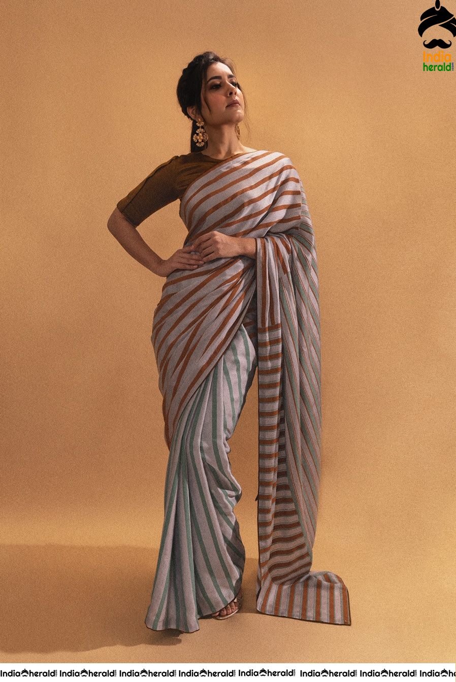 Raashi Khanna Seducing in Saree