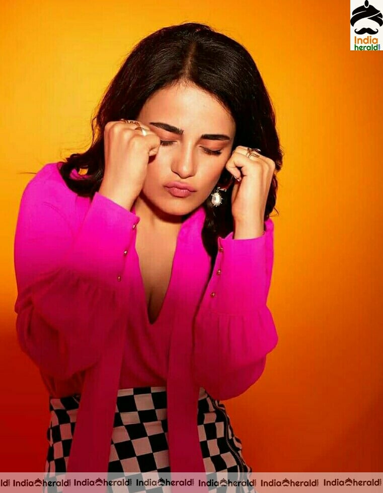 Radhika Madan Hot Thighs Show In Short Frock Stills