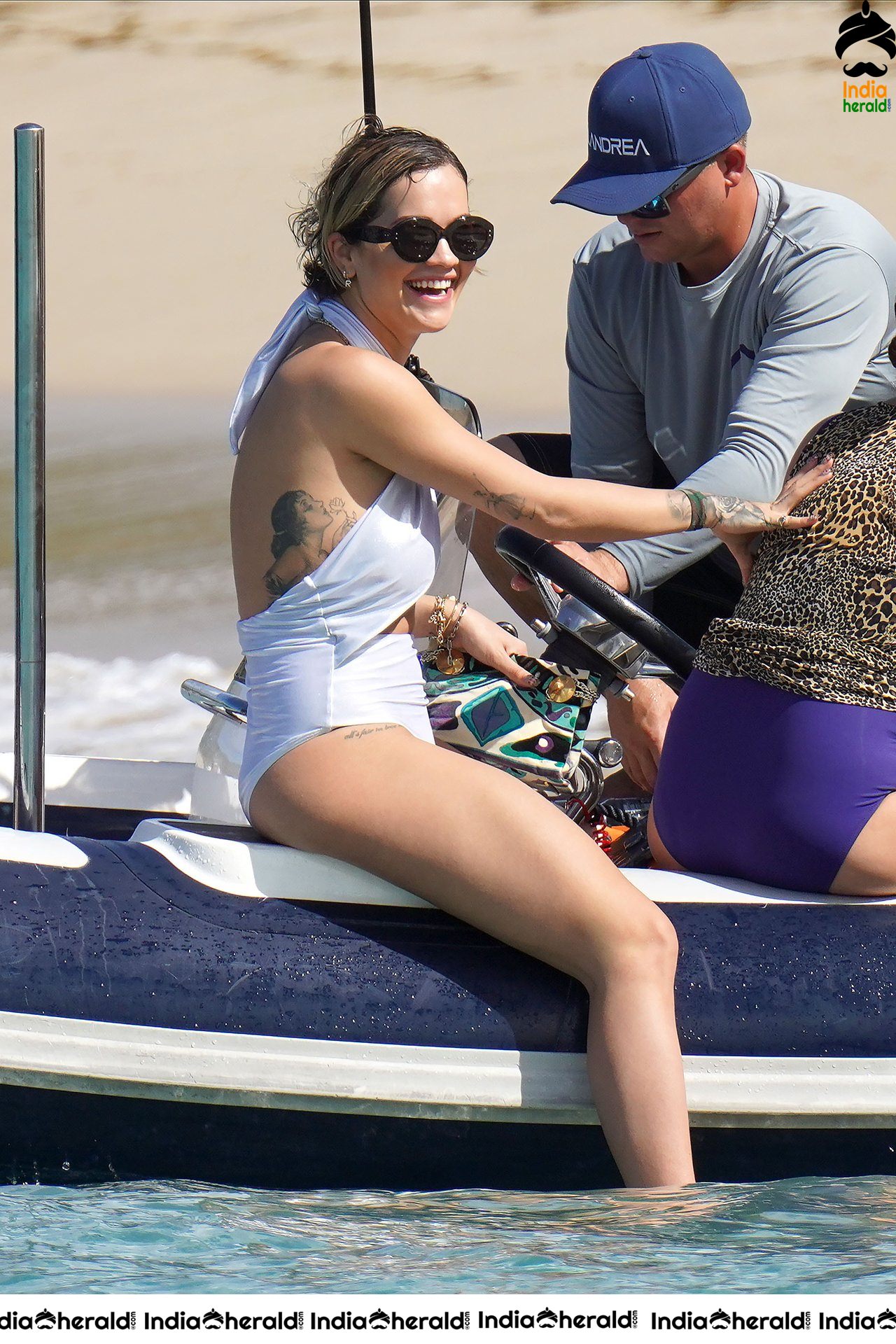 Rita Ora Exposing in Bikini on the beach in Saint Barthelemy Set 1