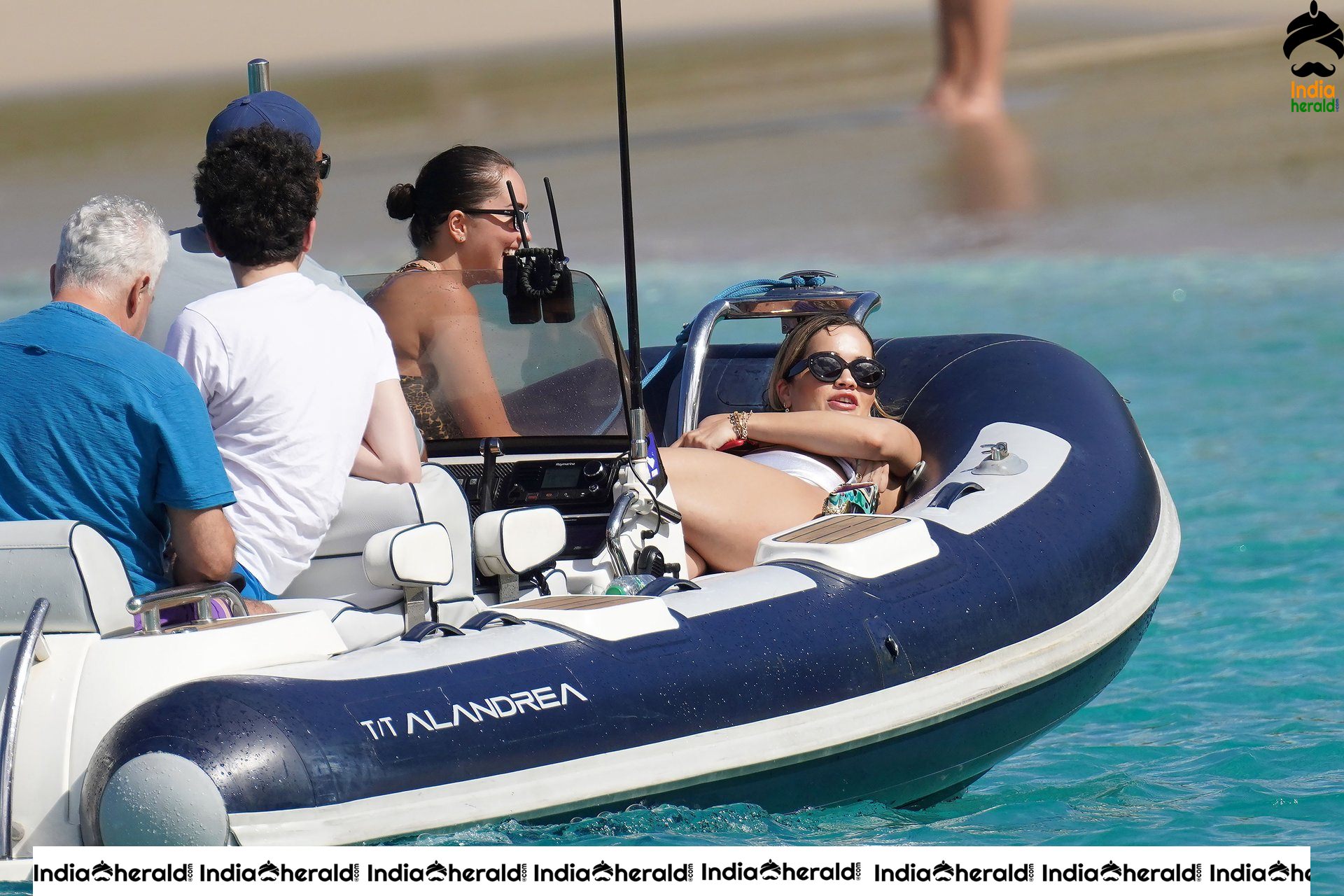 Rita Ora Exposing in Bikini on the beach in Saint Barthelemy Set 1