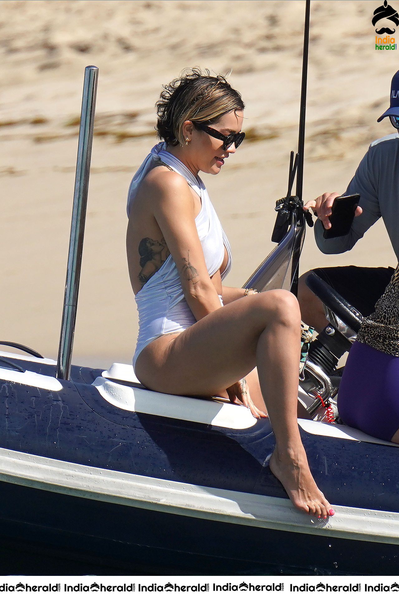 Rita Ora Exposing in Bikini on the beach in Saint Barthelemy Set 1