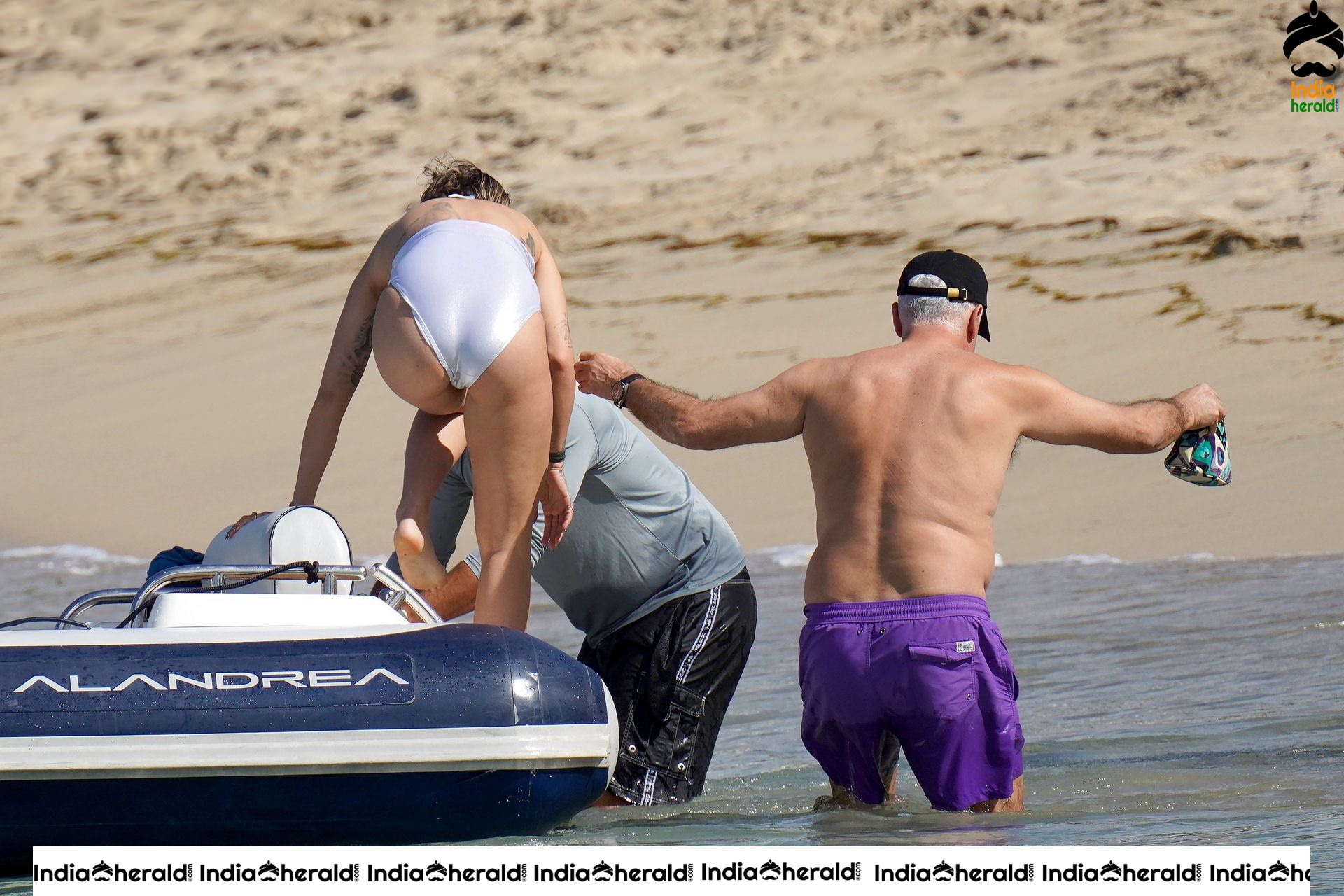 Rita Ora Exposing in Bikini on the beach in Saint Barthelemy Set 1