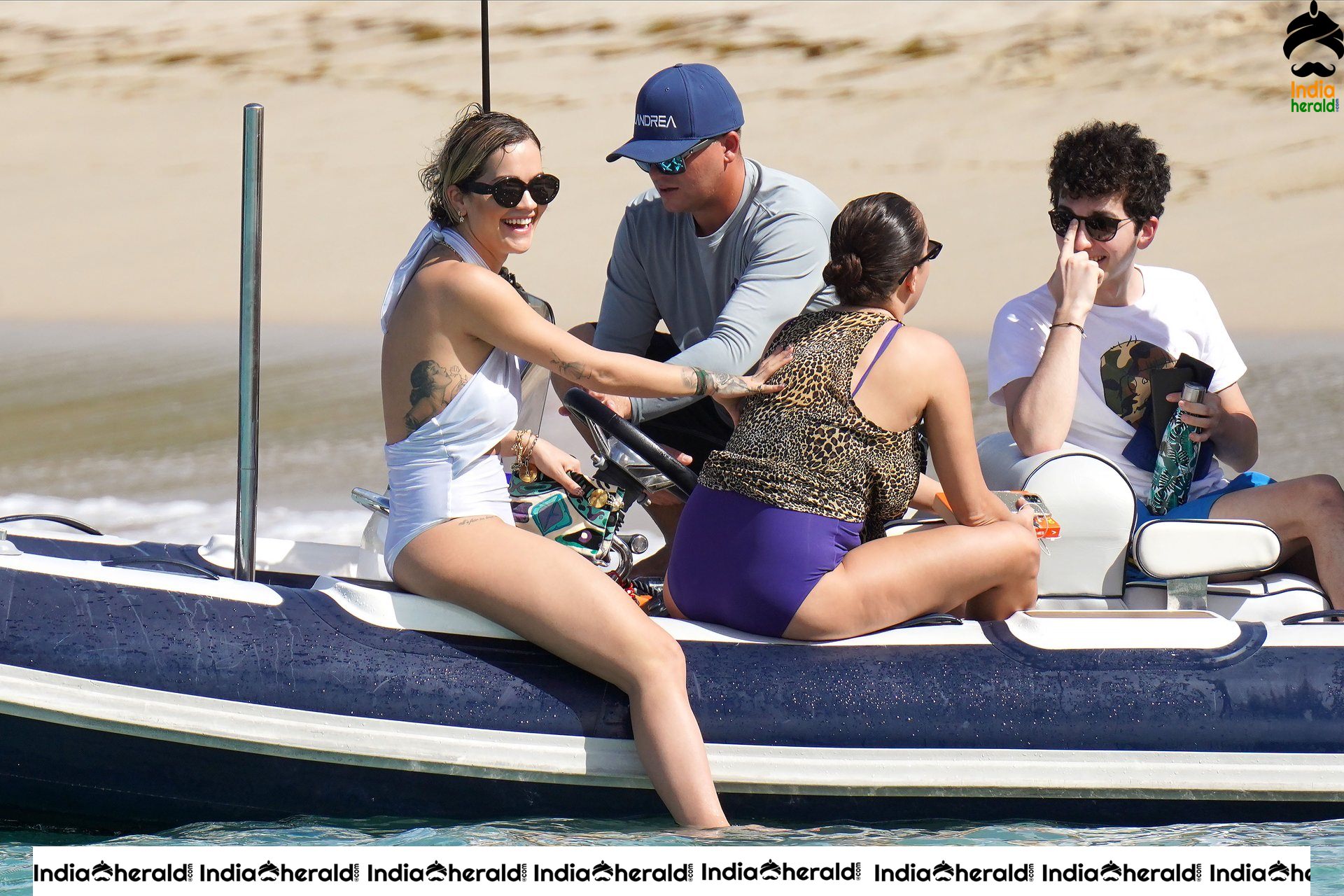 Rita Ora Exposing in Bikini on the beach in Saint Barthelemy Set 1