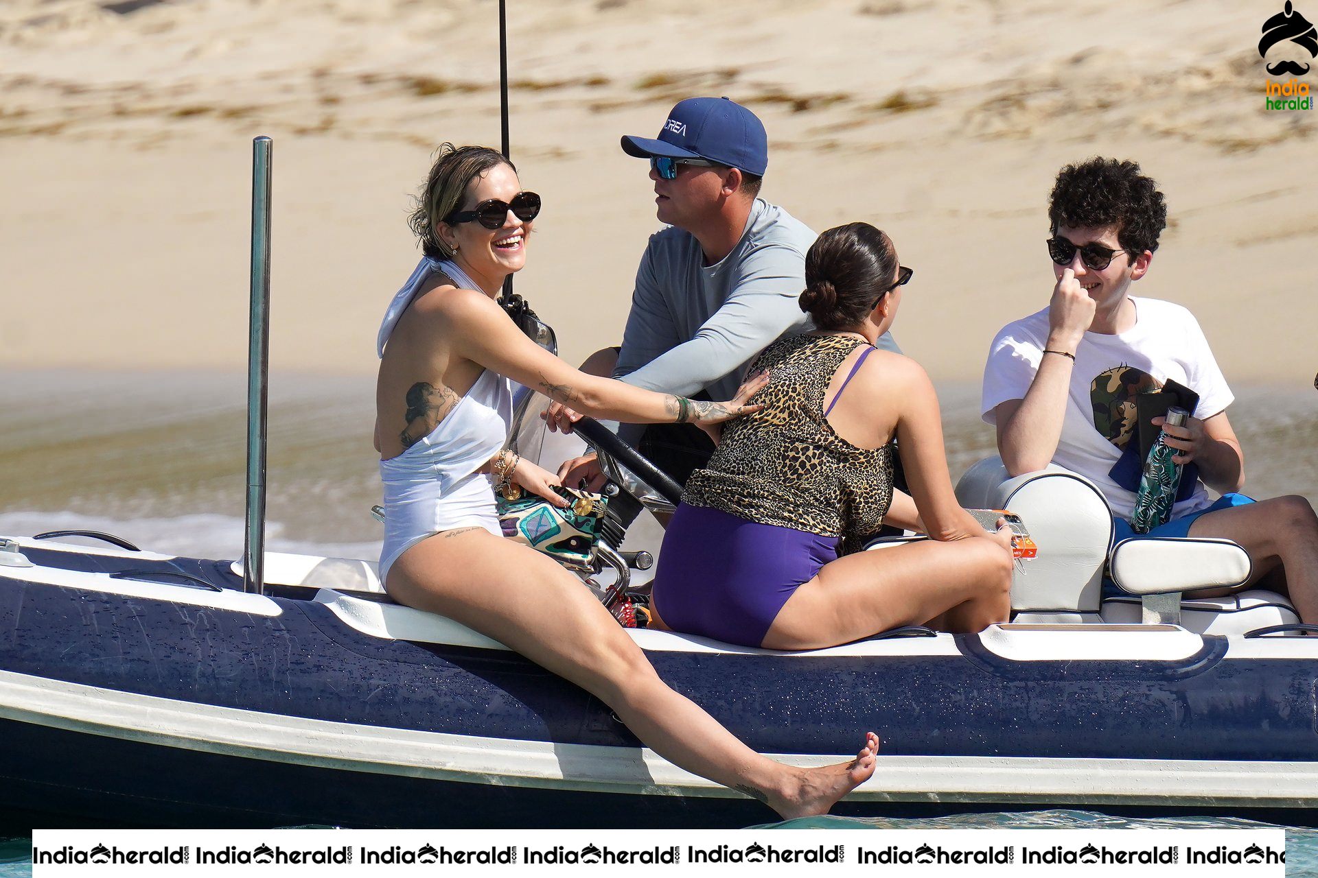 Rita Ora Exposing in Bikini on the beach in Saint Barthelemy Set 1