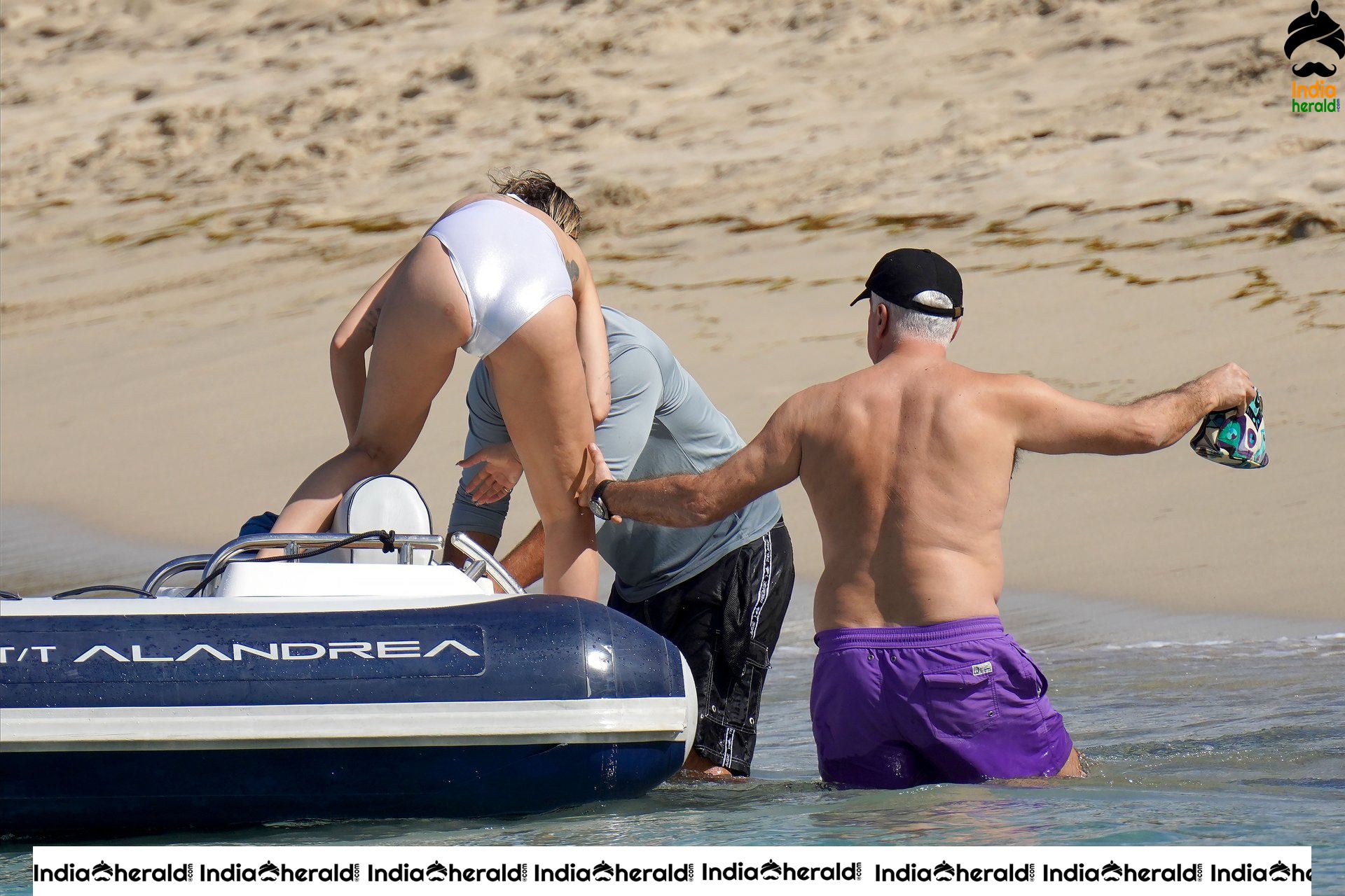 Rita Ora Exposing in Bikini on the beach in Saint Barthelemy Set 1