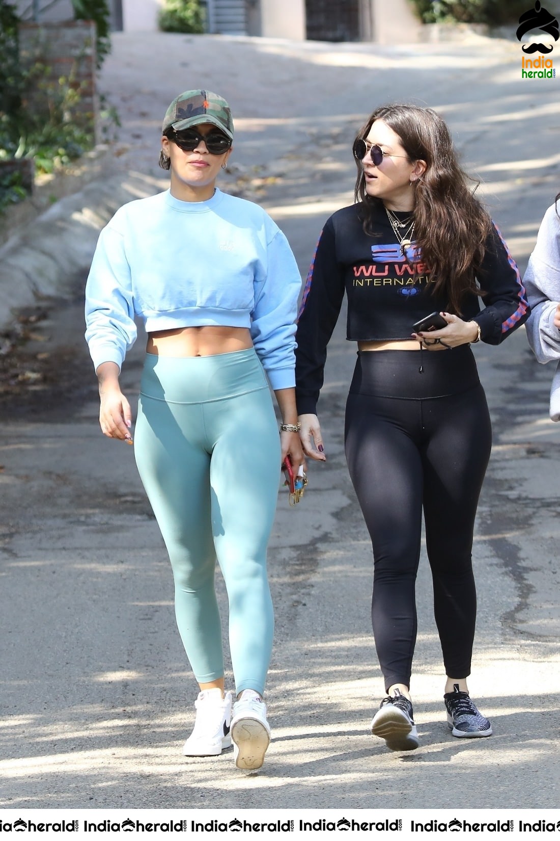 Rita Ora goes for a hike with friends in Los Angeles