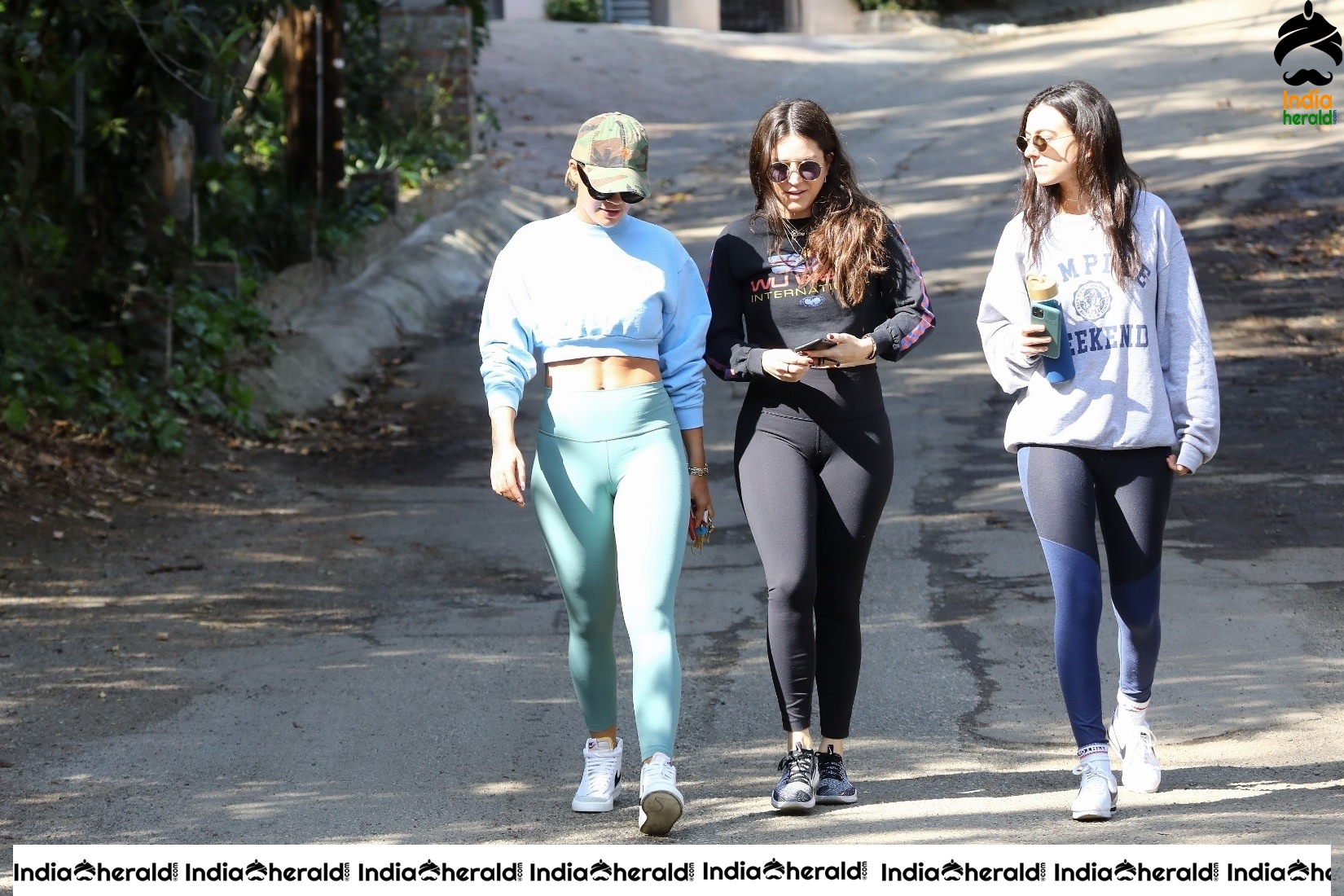Rita Ora goes for a hike with friends in Los Angeles